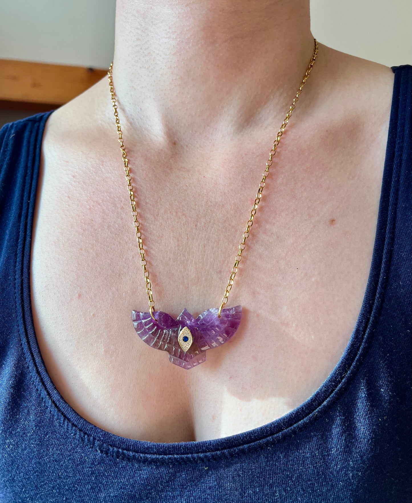 Sautoir phœnix Améthyste