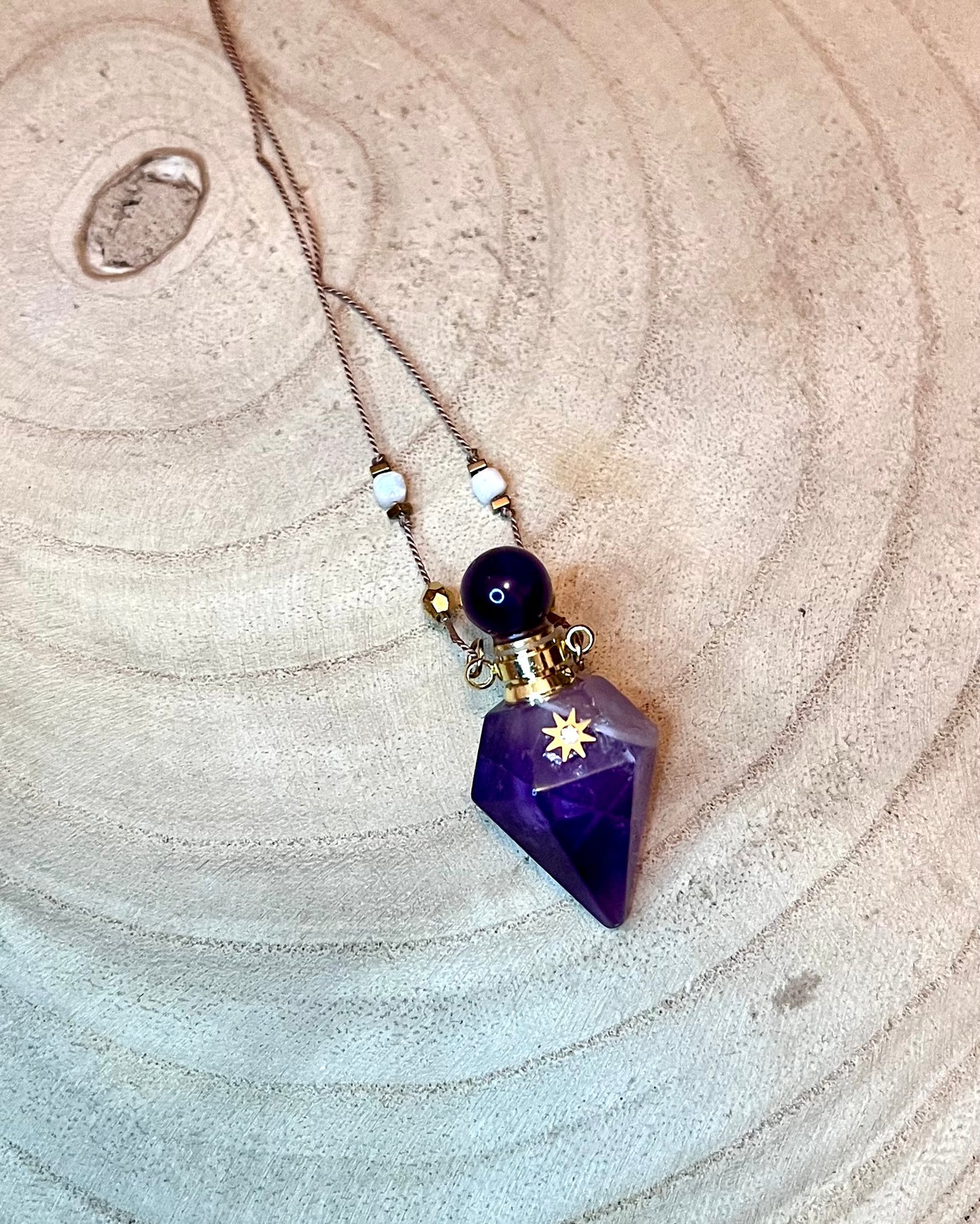 Collier fiole Améthyste
