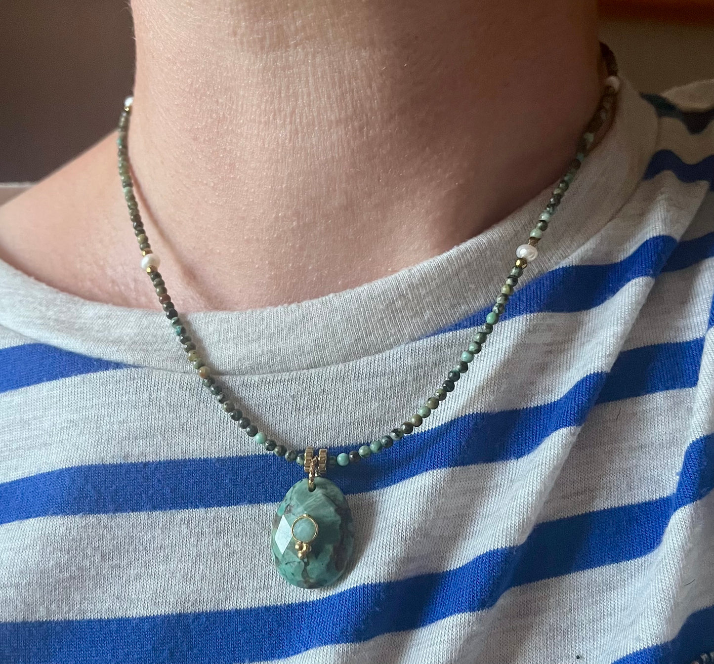 Collier sautoir talisman