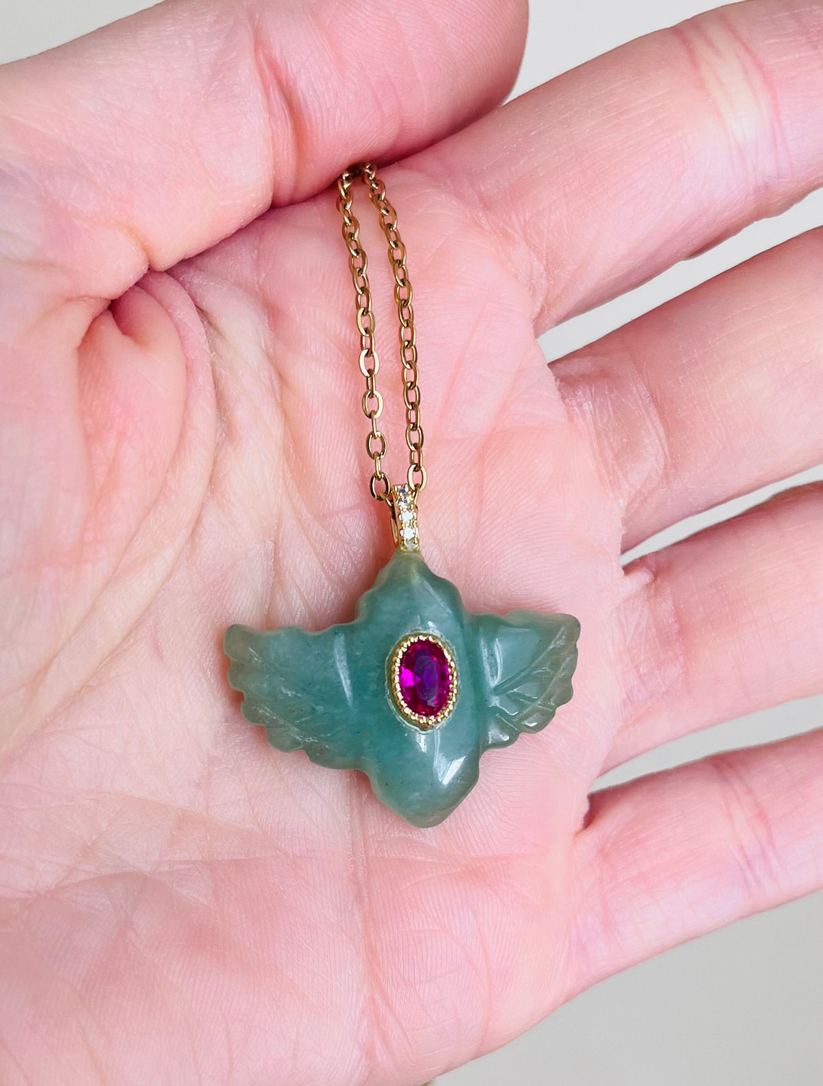 Sautoir talisman Aventurine