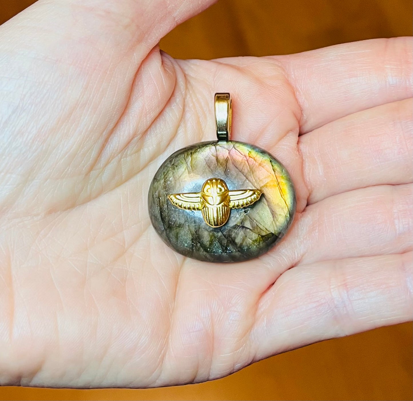 Pendentif talisman protecteur Labradorite
