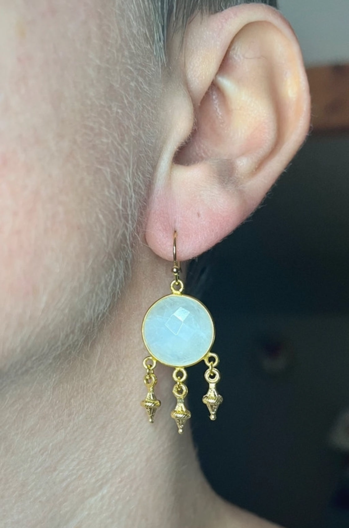 Boucles d’oreilles Pierre de Lune