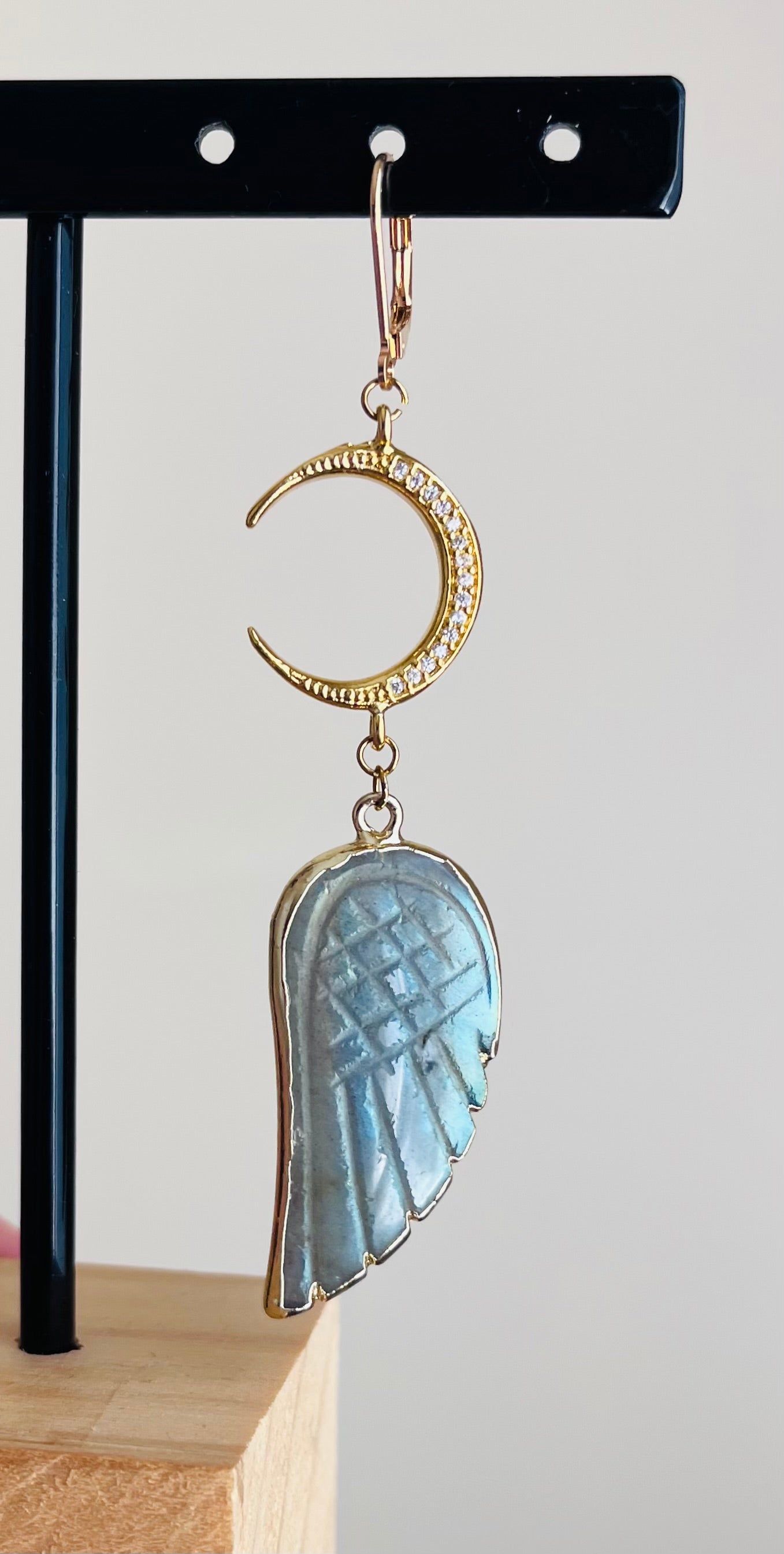 Mono boucle aile Labradorite