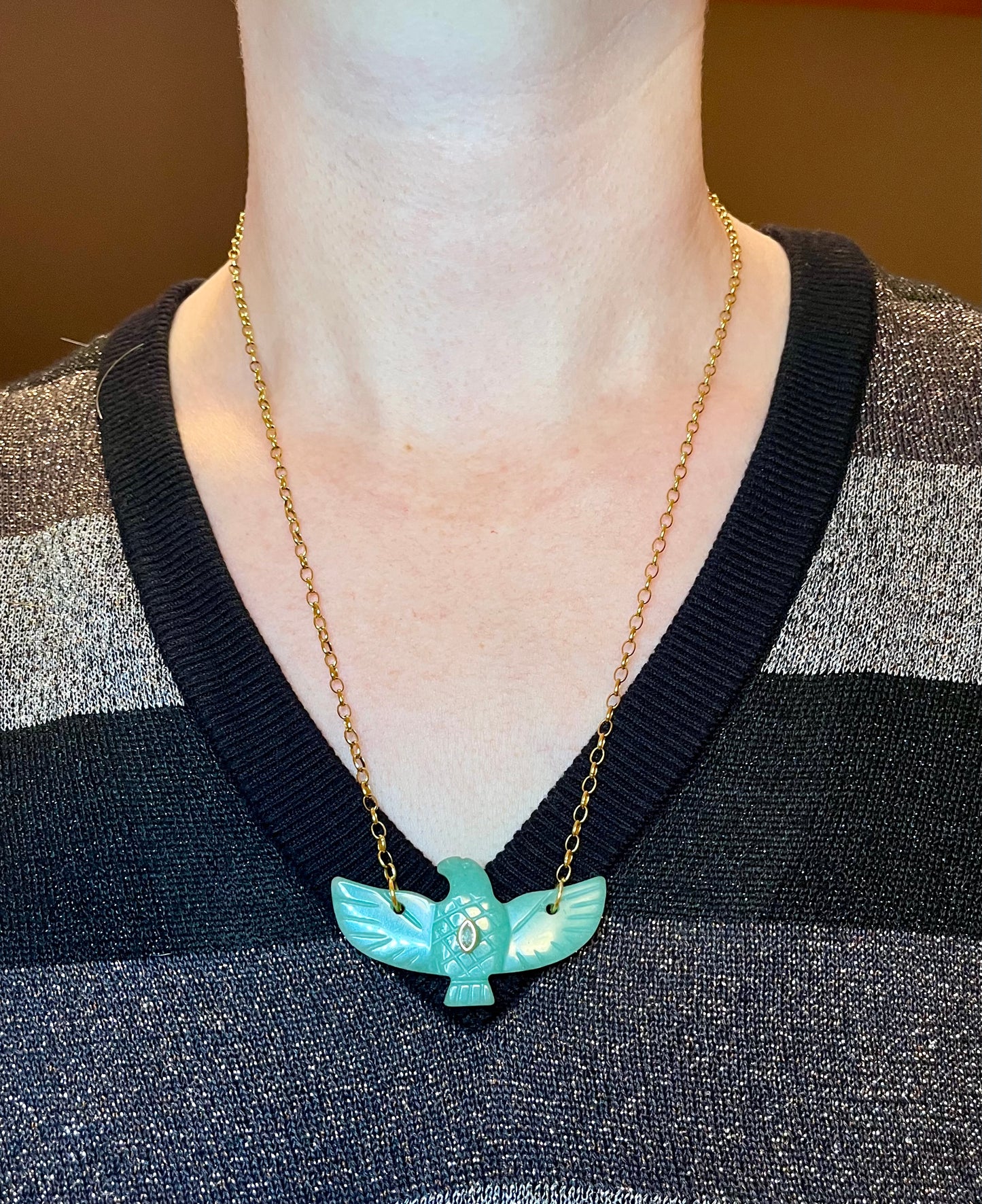 Collier phœnix Amazonite