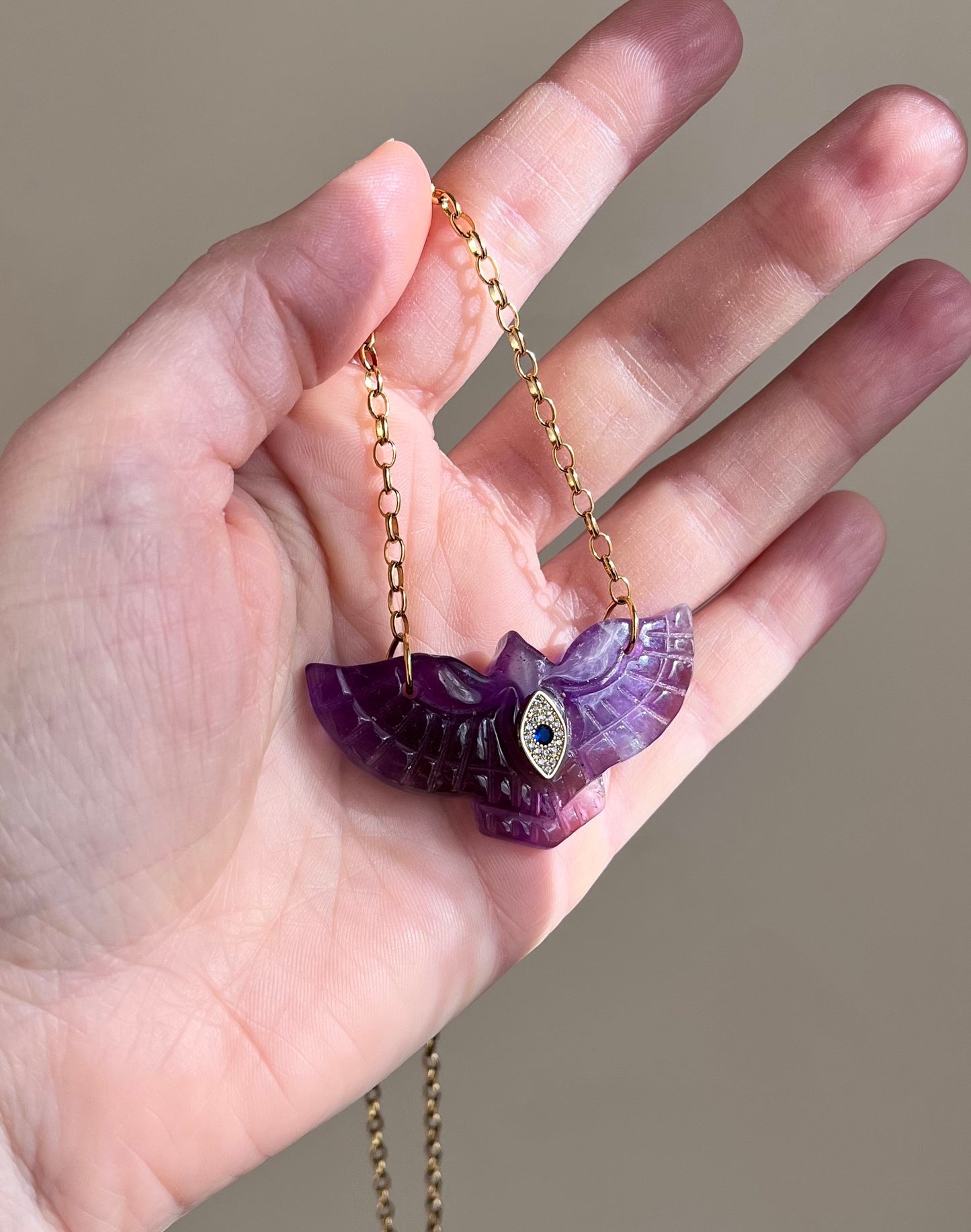 Sautoir phœnix Améthyste