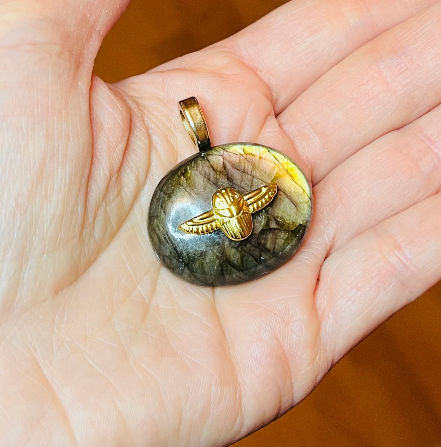 Pendentif talisman protecteur Labradorite