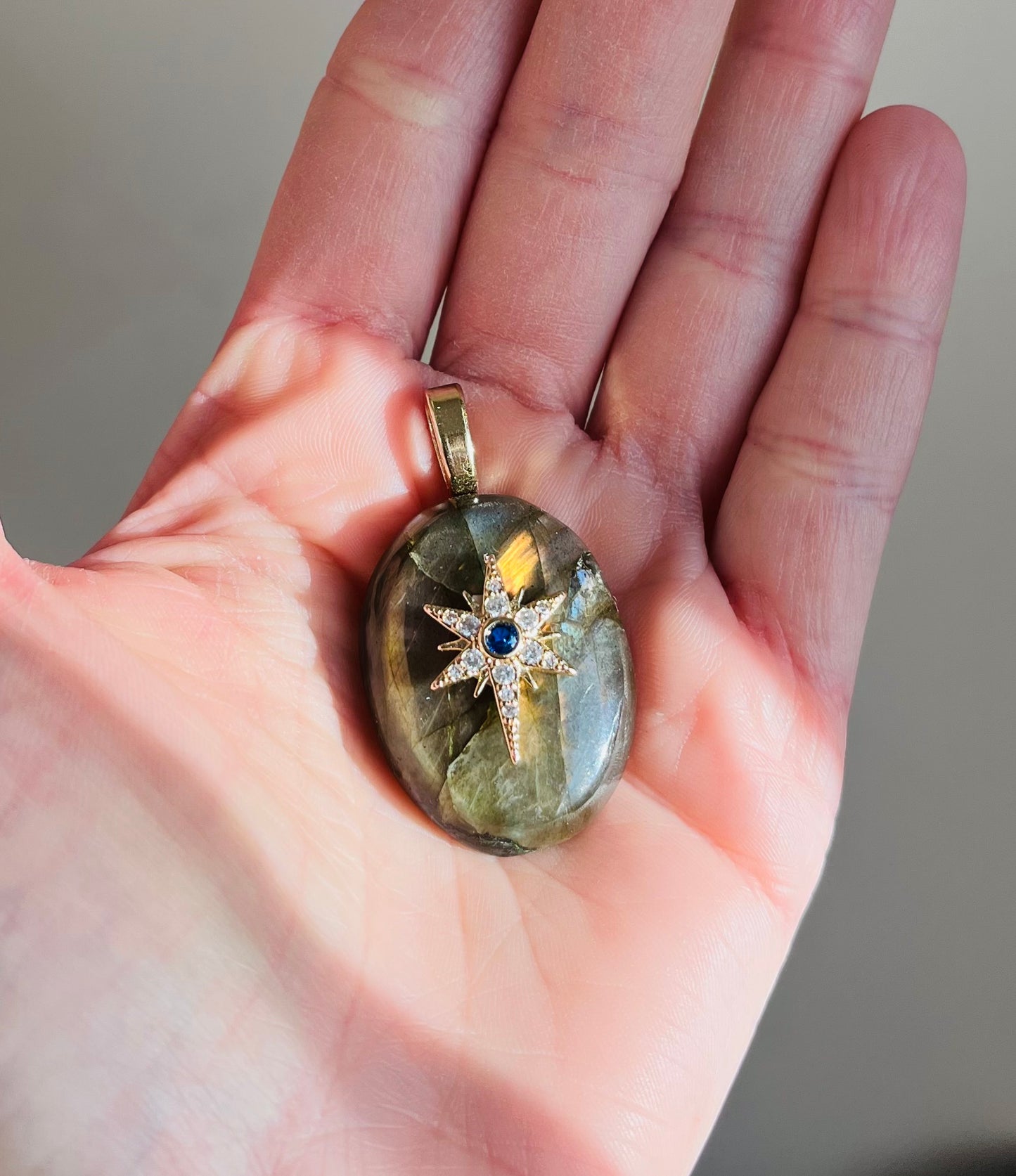 Pendentif talisman protecteur Labradorite