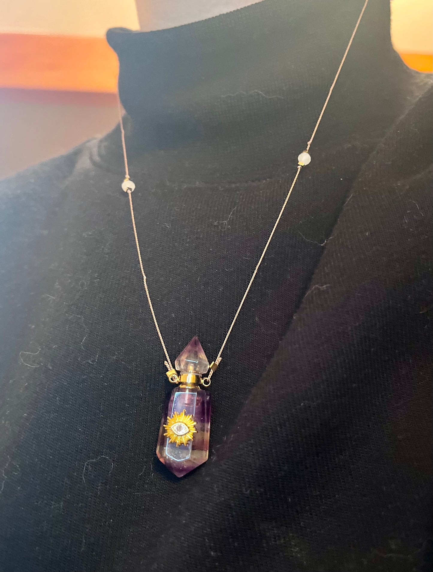 Collier fiole Amétrine