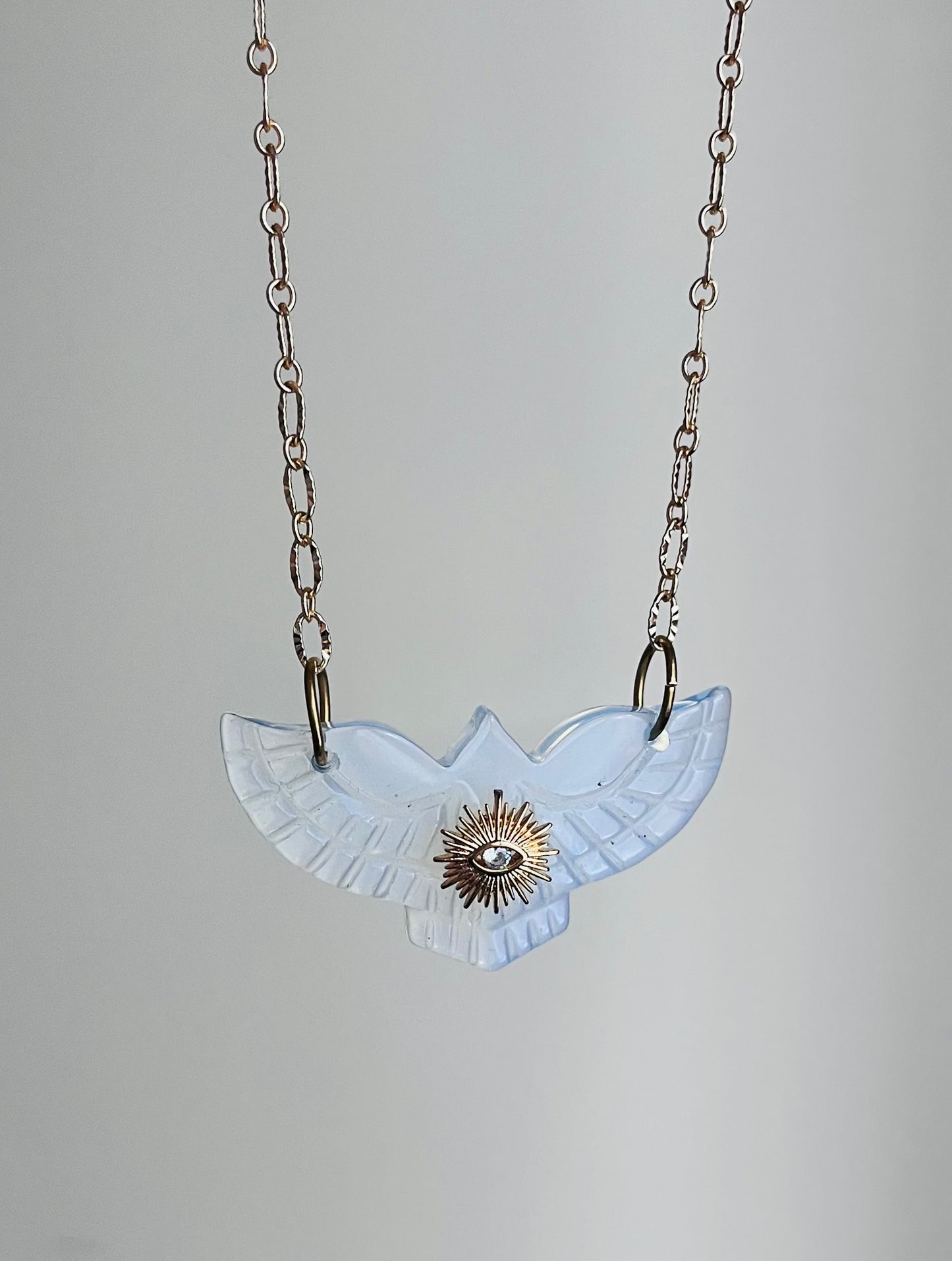 Sautoir Talisman Phœnix Opalite