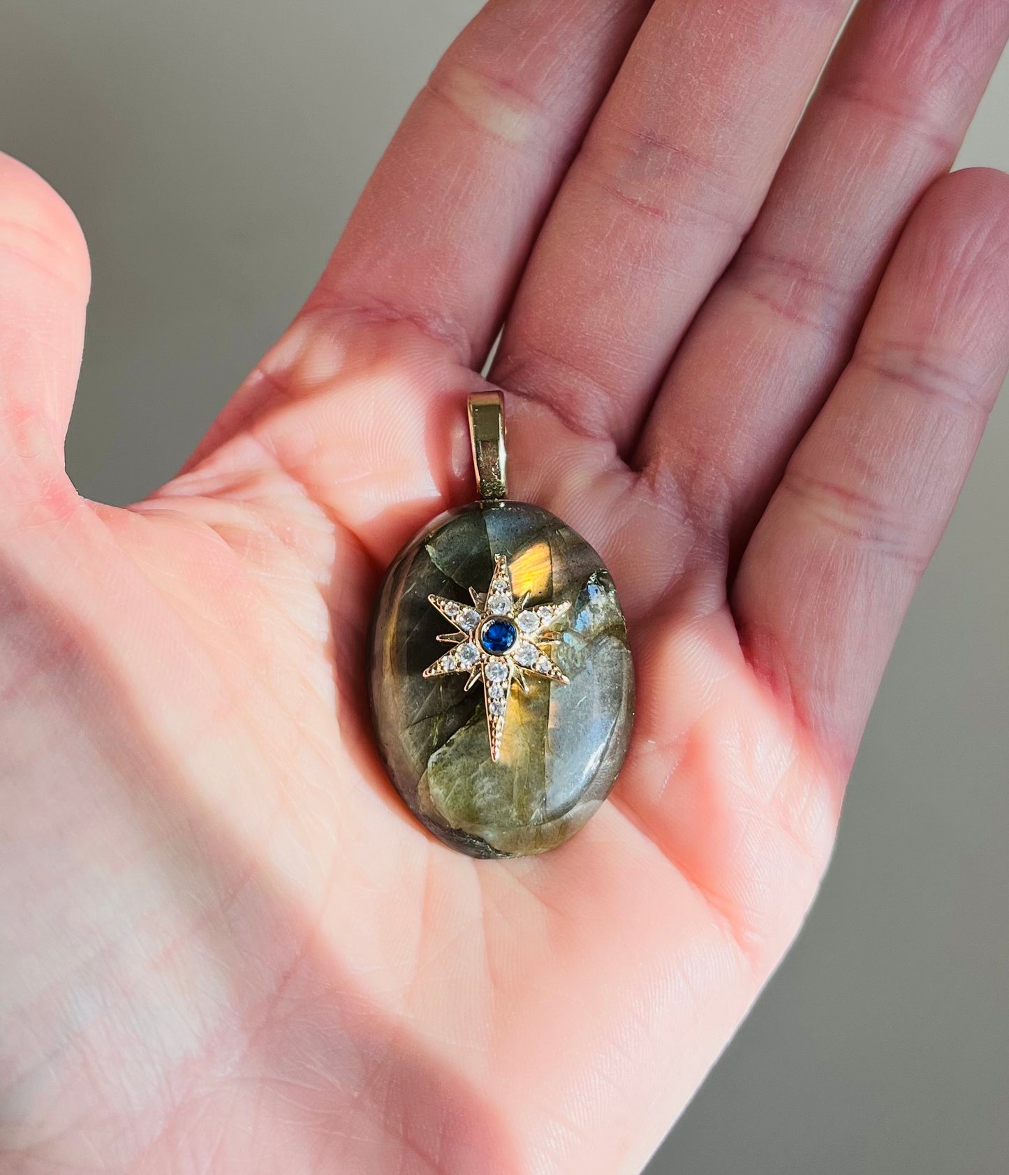 Pendentif talisman protecteur Labradorite