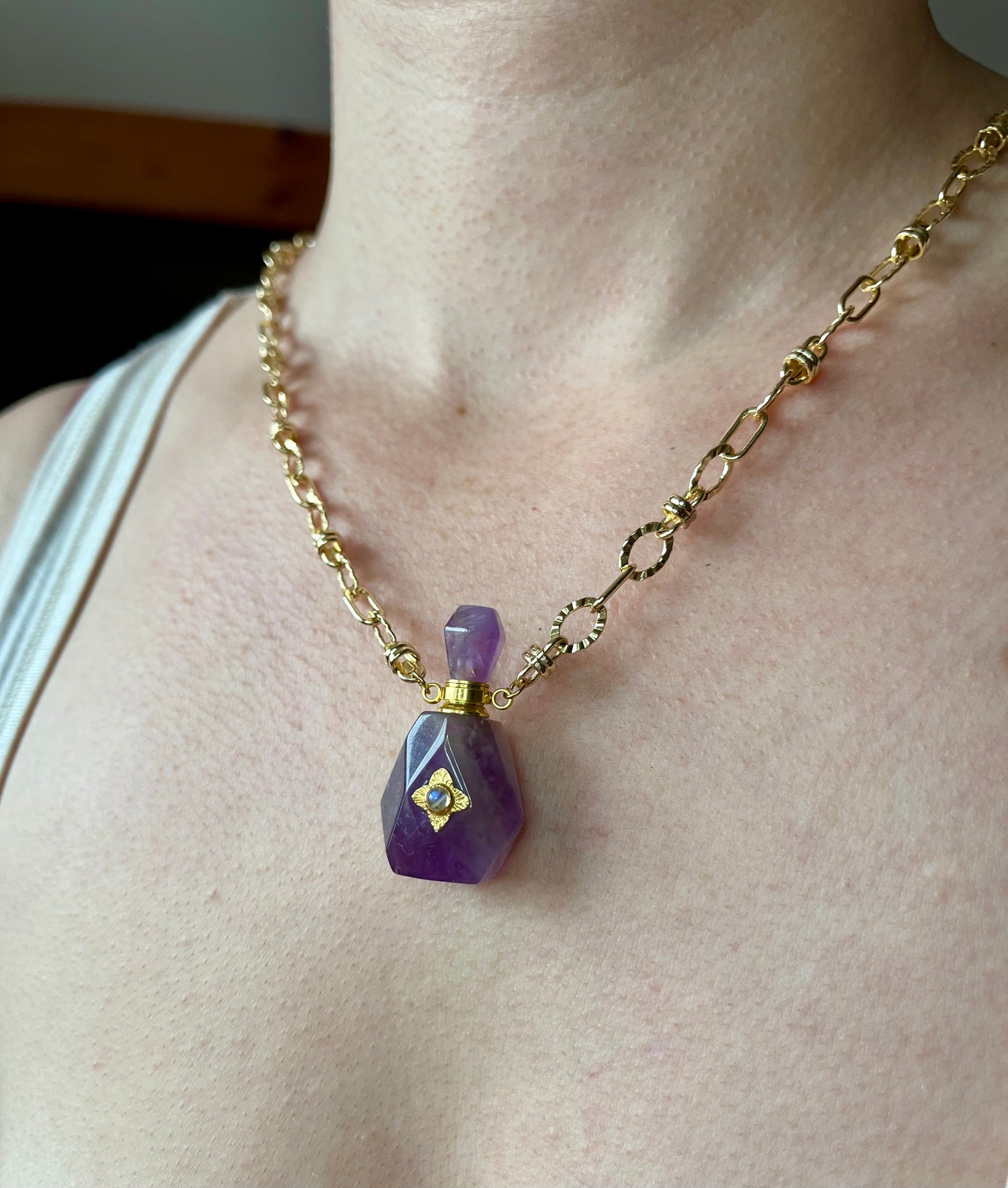 Collier fiole Améthyste