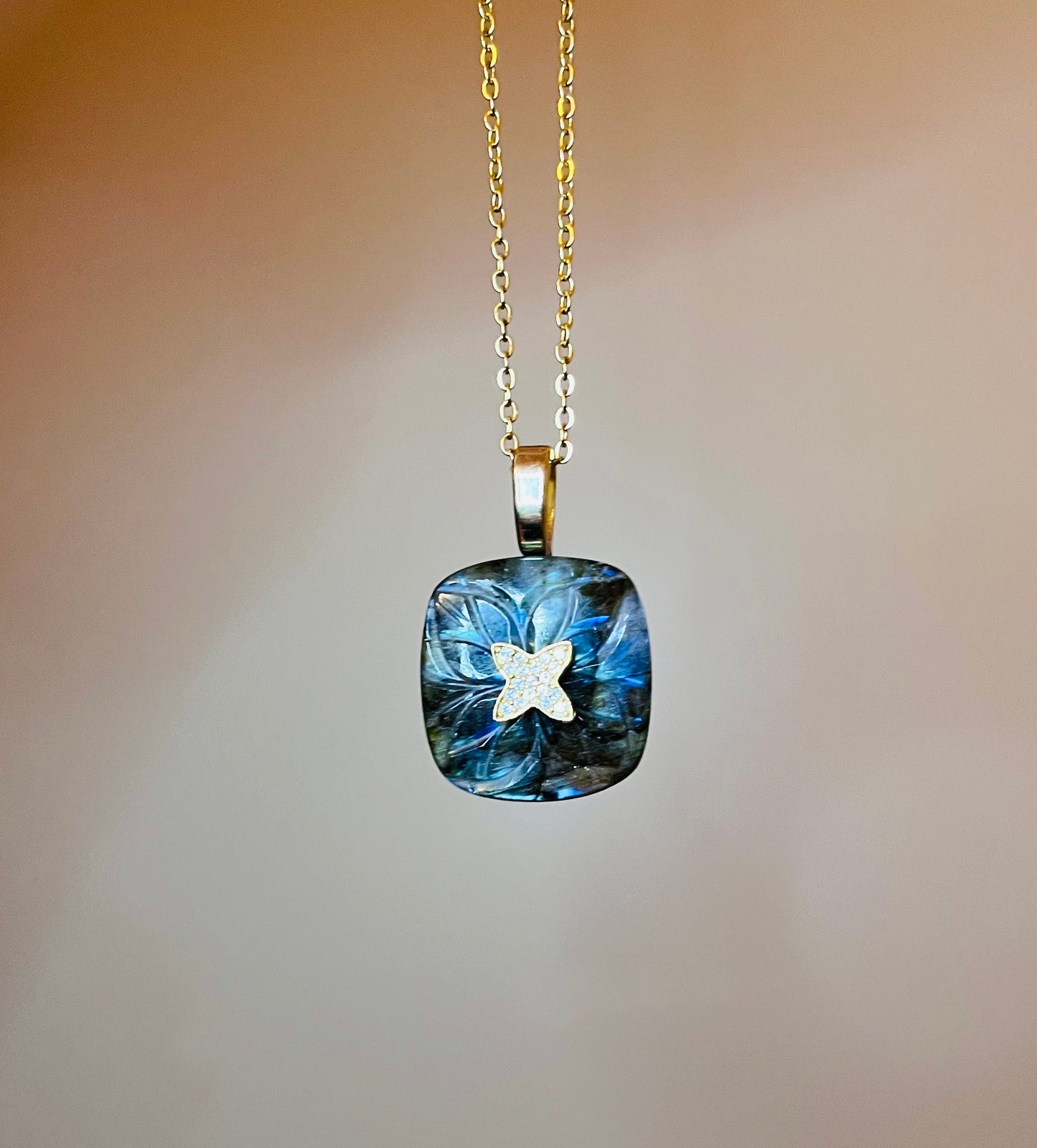 Collier talisman protecteur Labradorite - Éloignement des énergies négatives