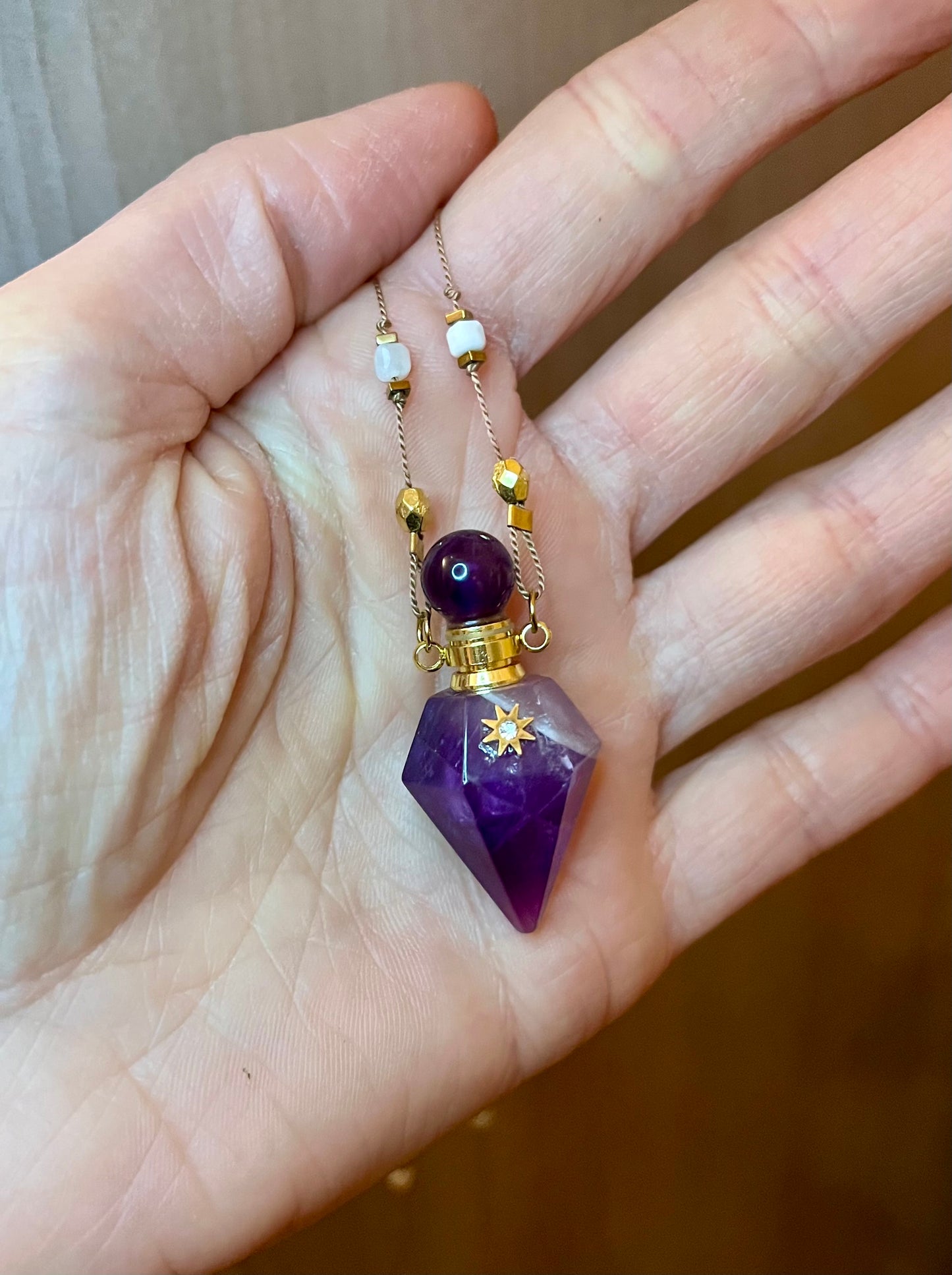 Collier fiole Améthyste