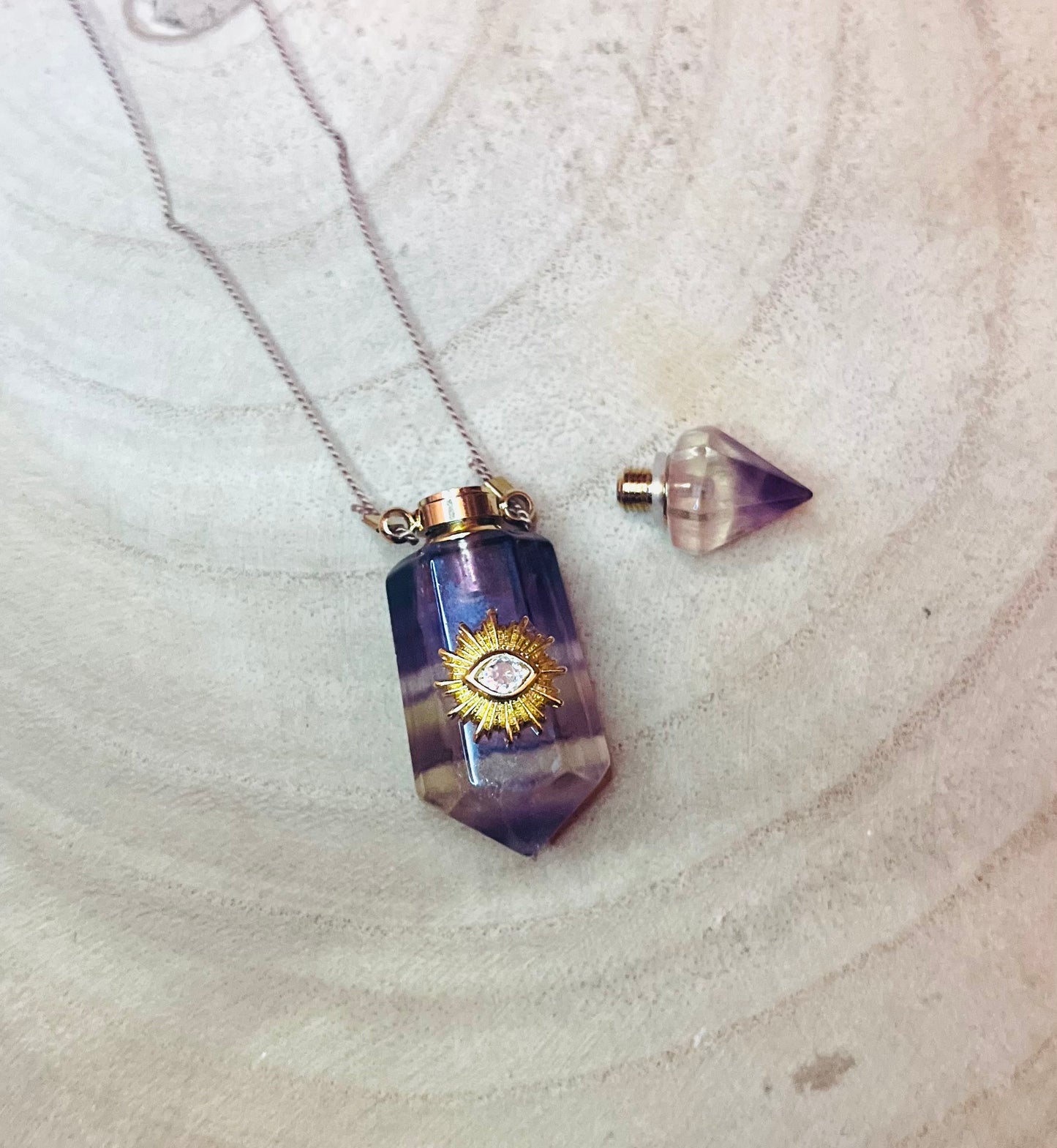 Collier fiole Amétrine