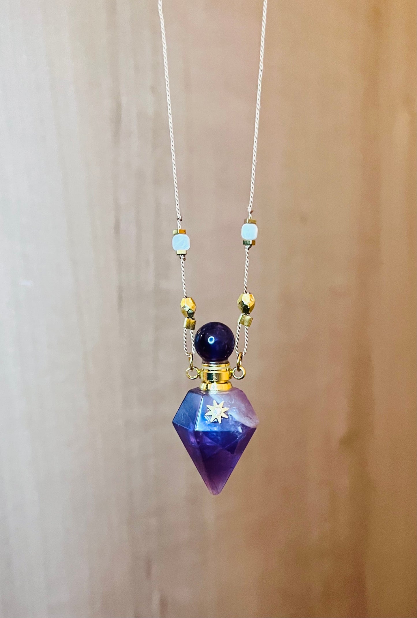 Collier fiole Améthyste