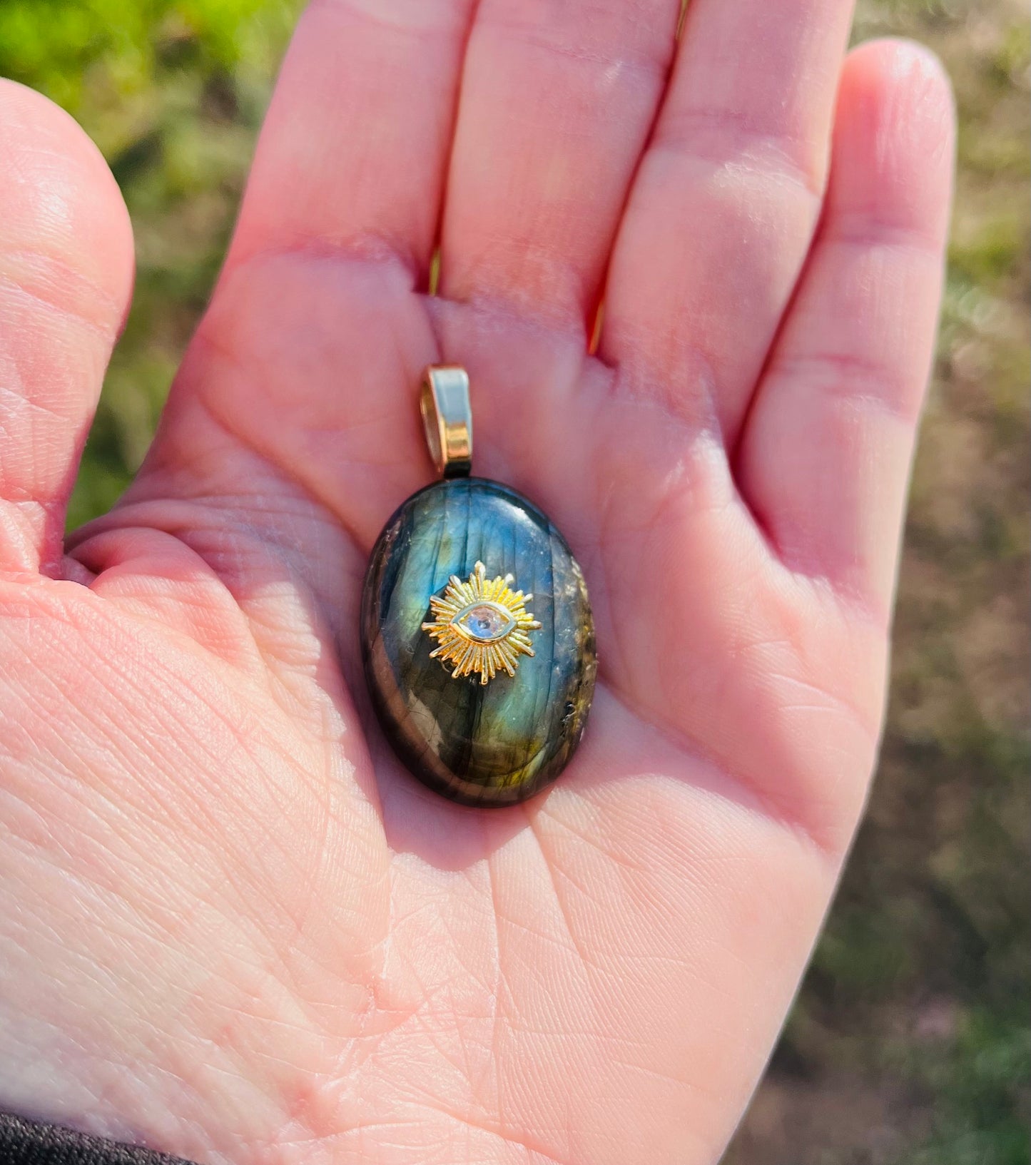 Pendentif Labradorite - Protection, Éloignement des énergies négatives