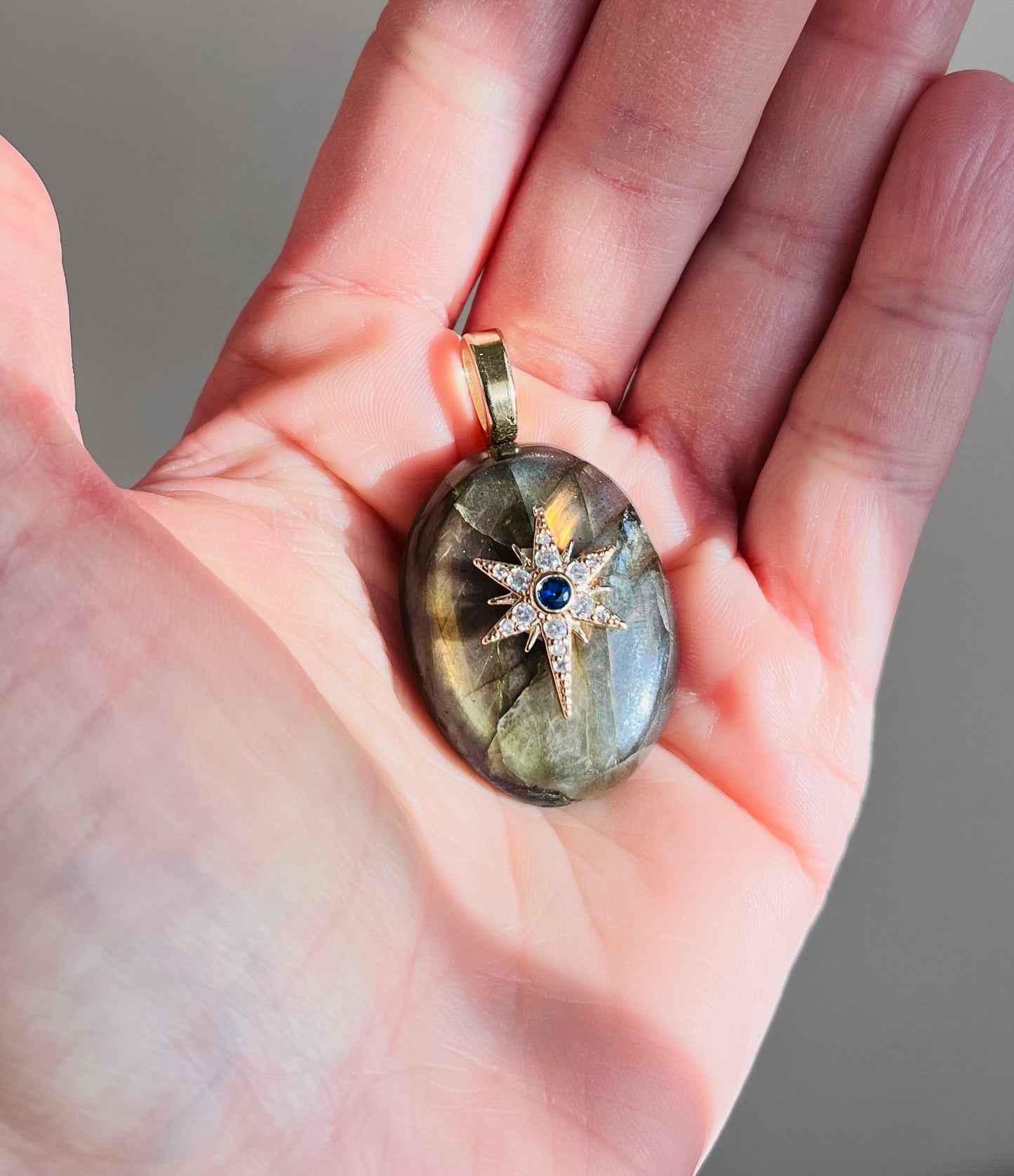 Pendentif talisman protecteur Labradorite
