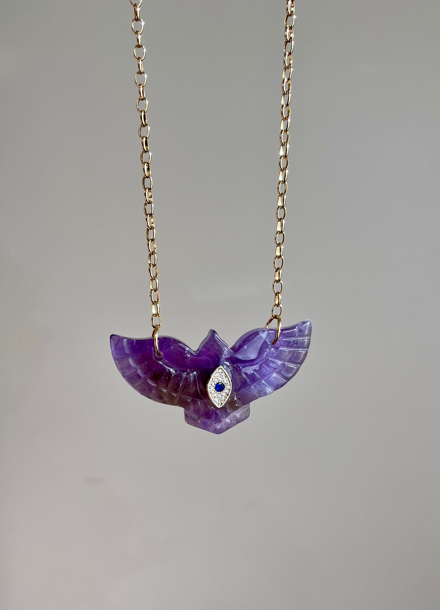 Sautoir phœnix Améthyste