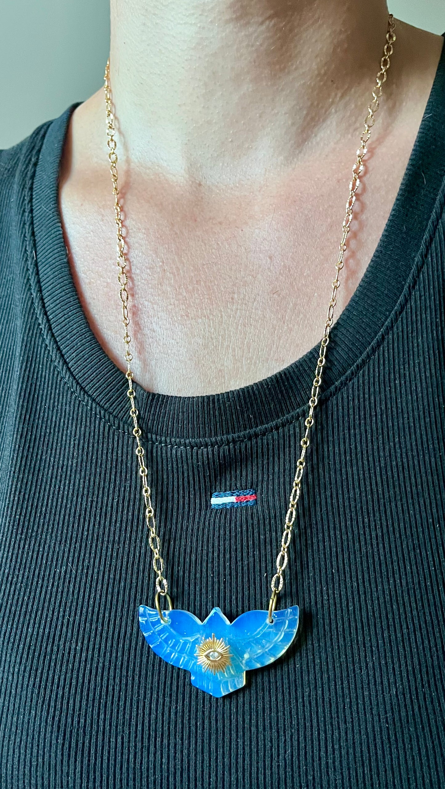 Sautoir Talisman Phœnix Opalite