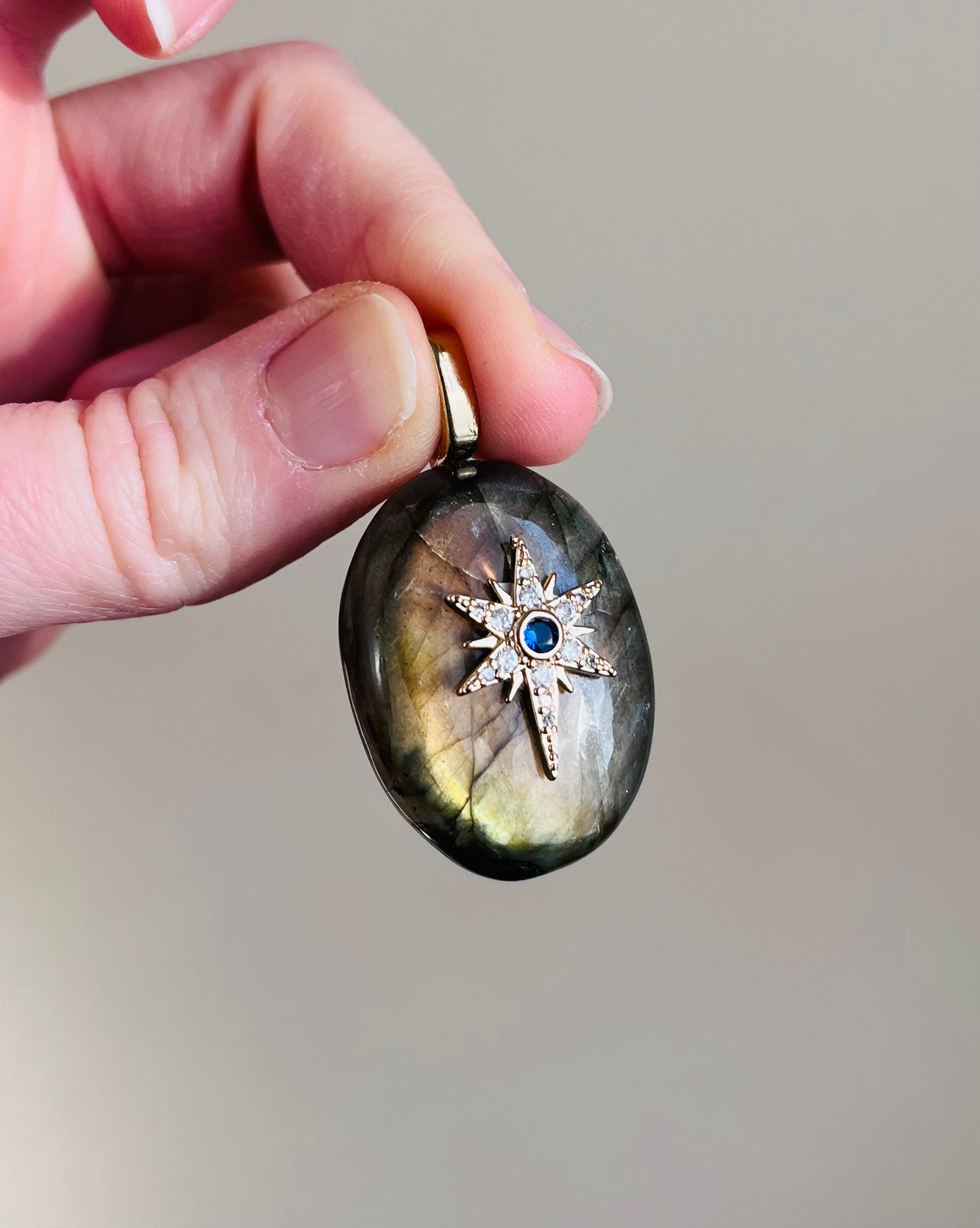 Pendentif talisman protecteur Labradorite