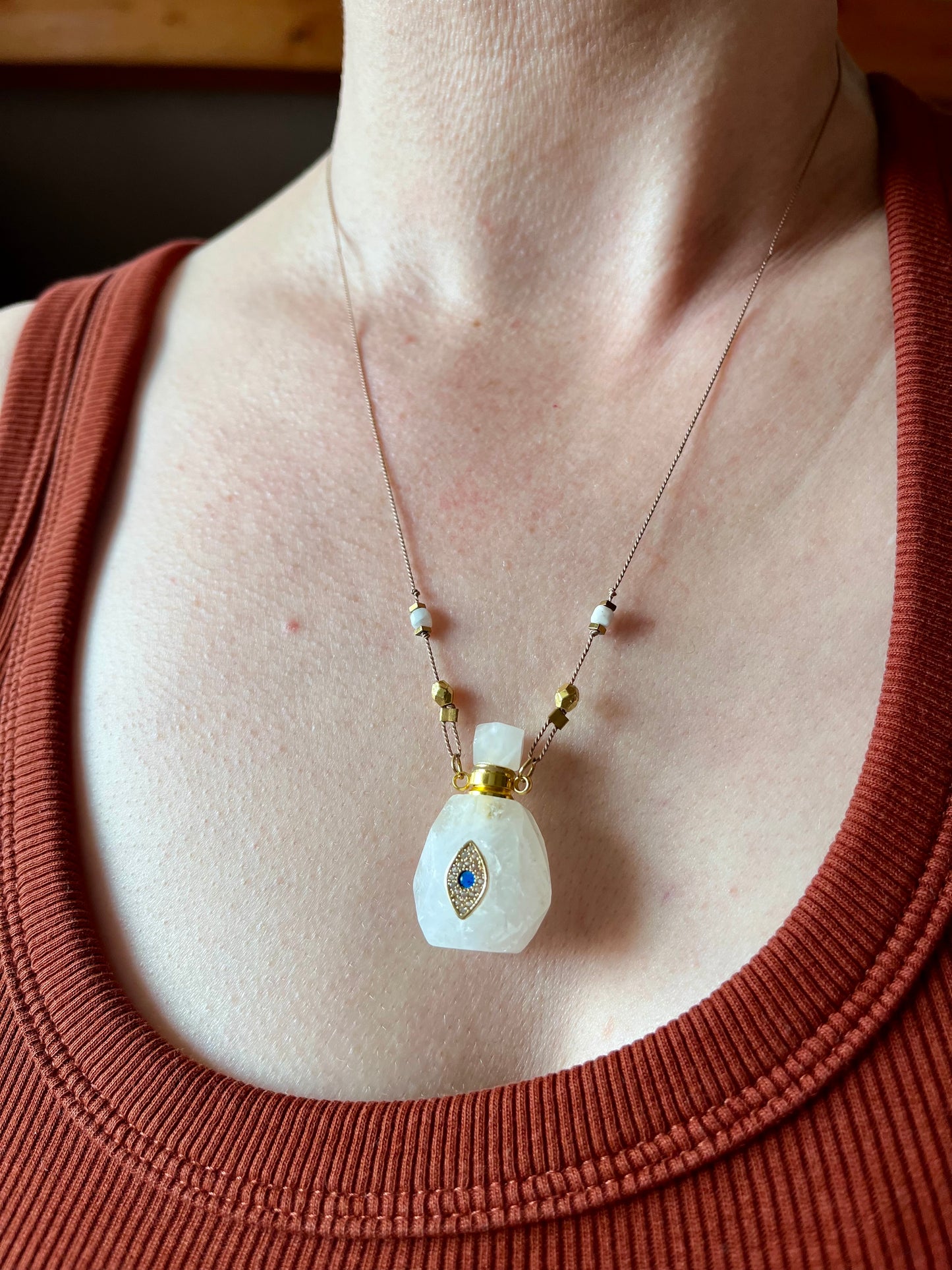 Collier fiole Quartz