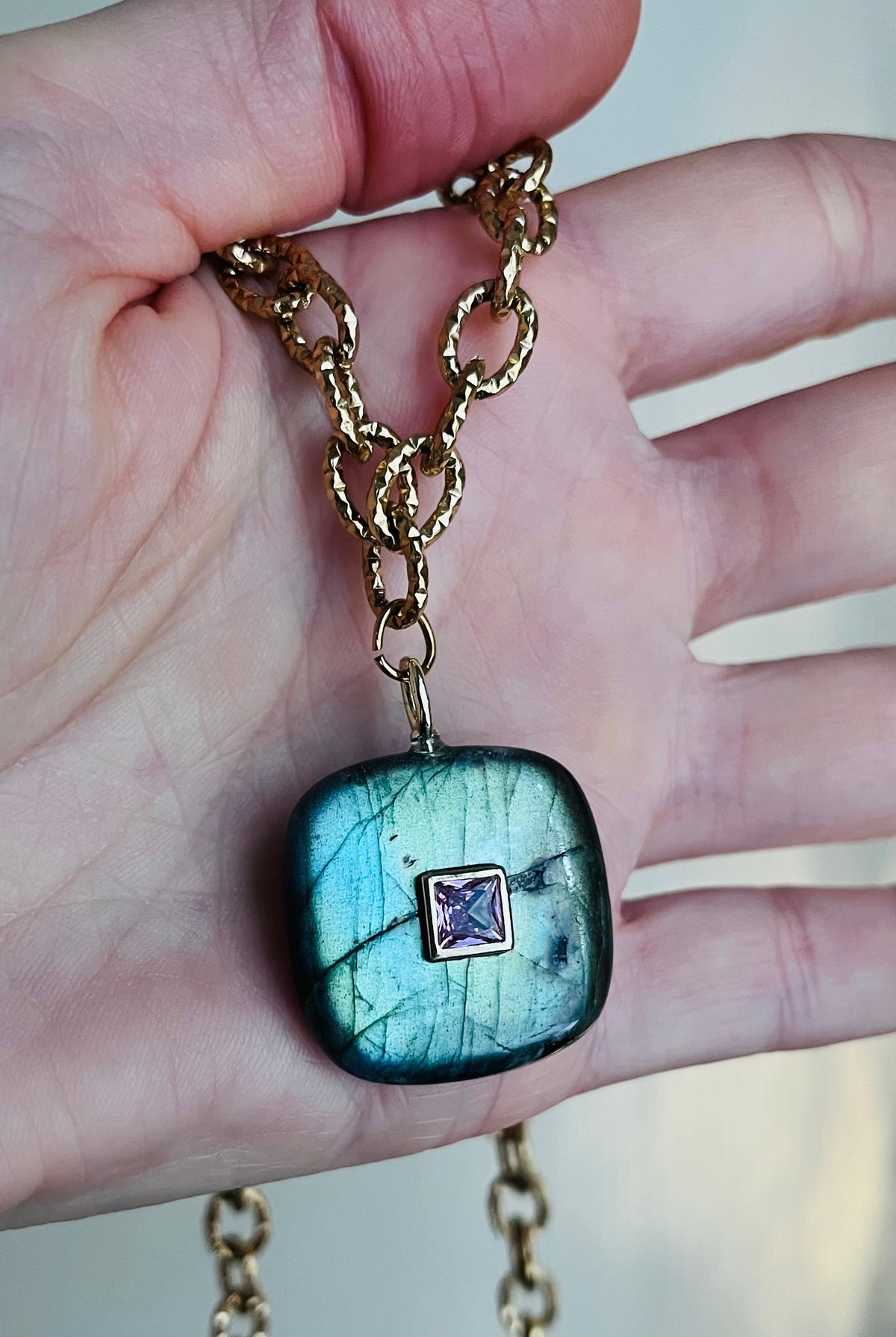 Collier Talisman Labradorite
