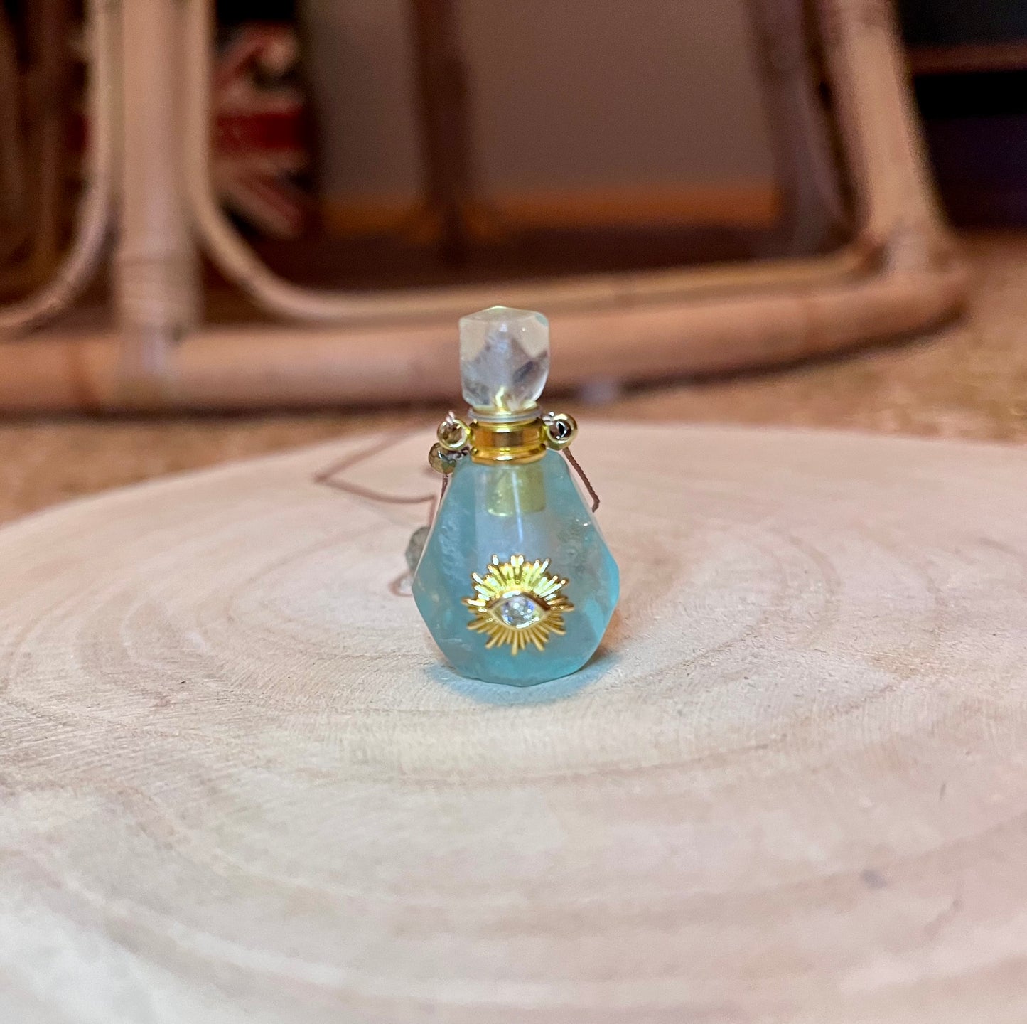Collier fiole Fluorite