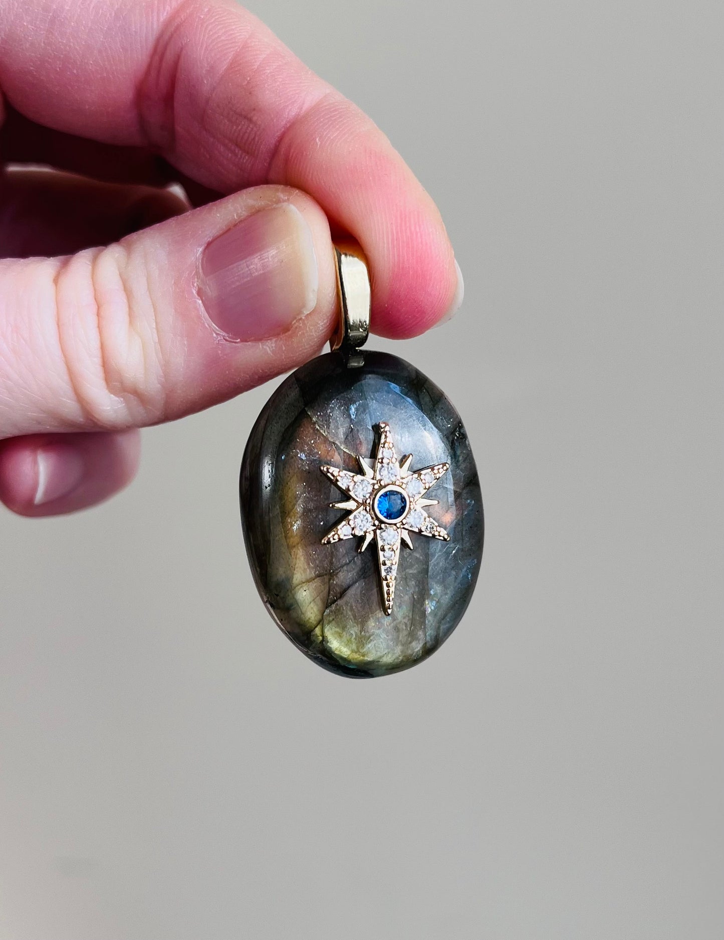 Pendentif talisman protecteur Labradorite