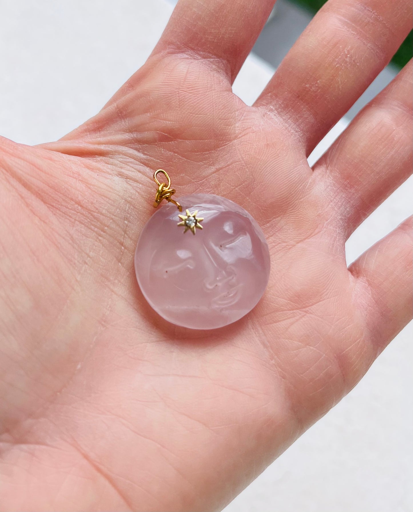 Pendentif grigri Quartz rose