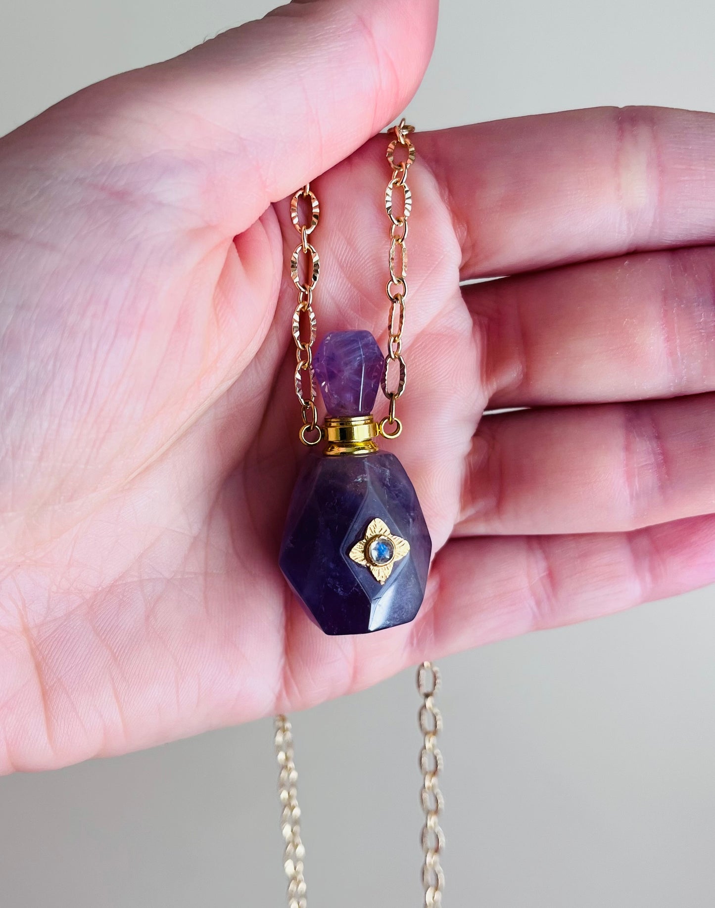 Collier fiole Améthyste