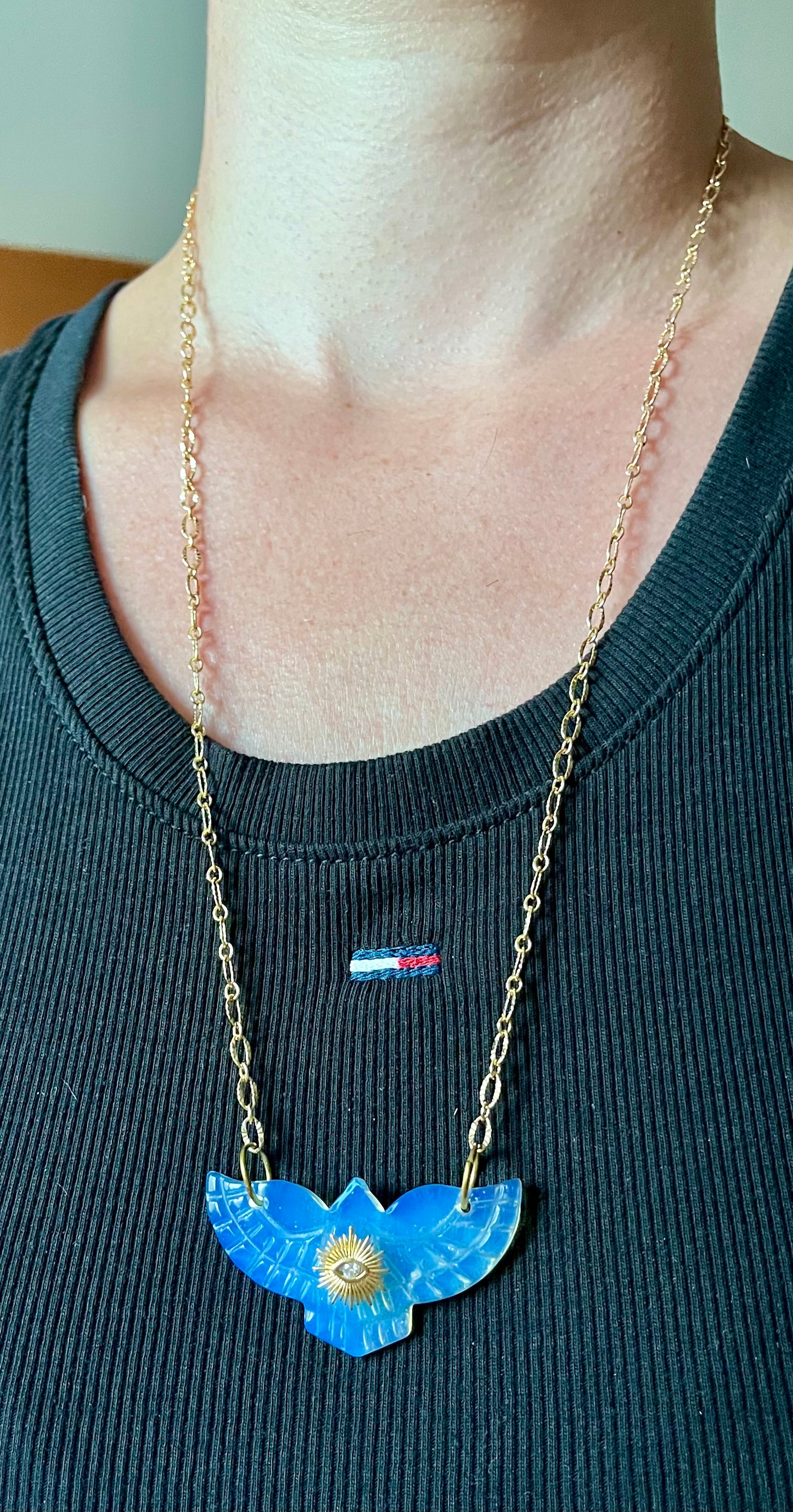 Sautoir Talisman Phœnix Opalite
