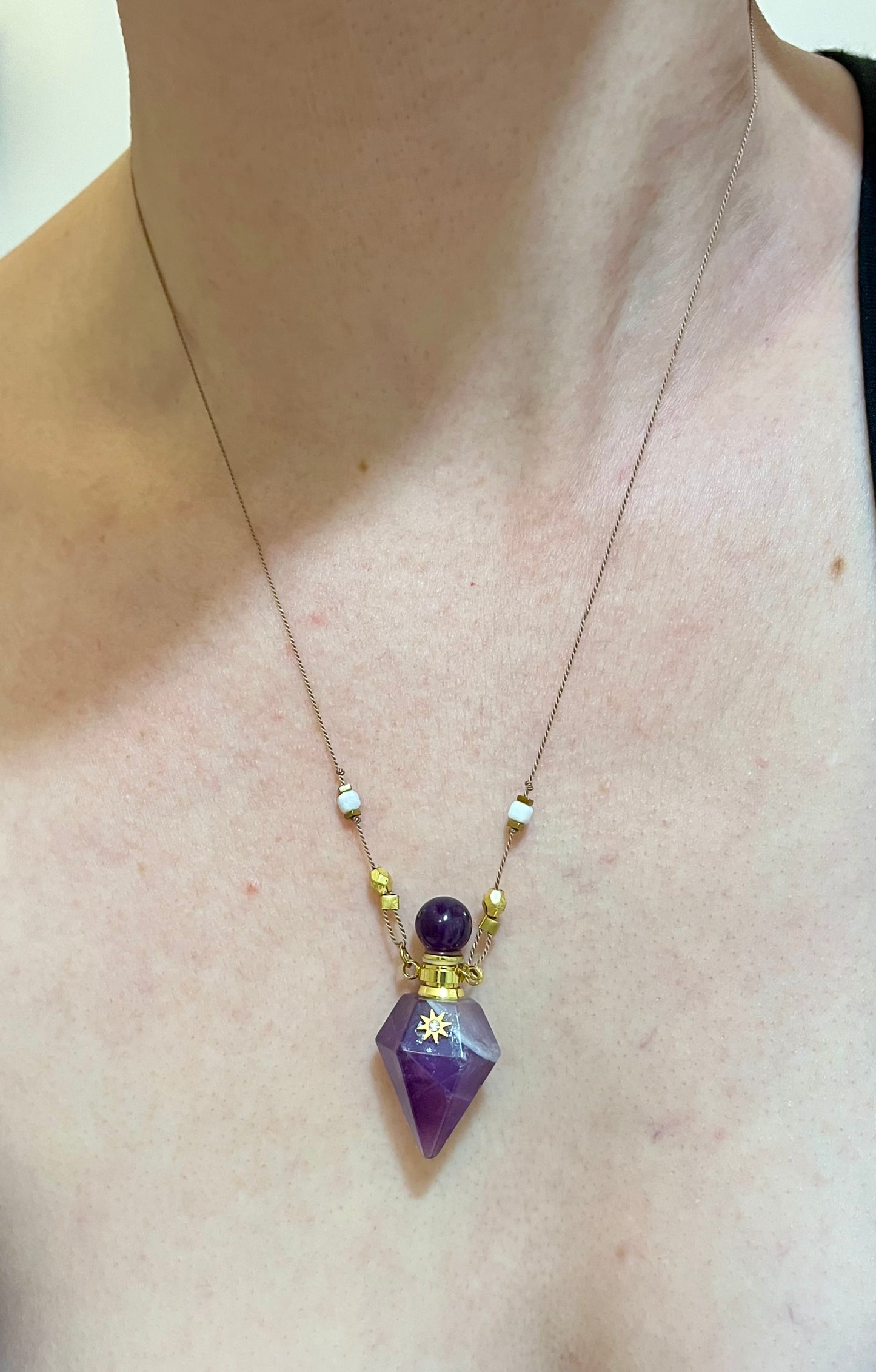 Collier fiole Améthyste
