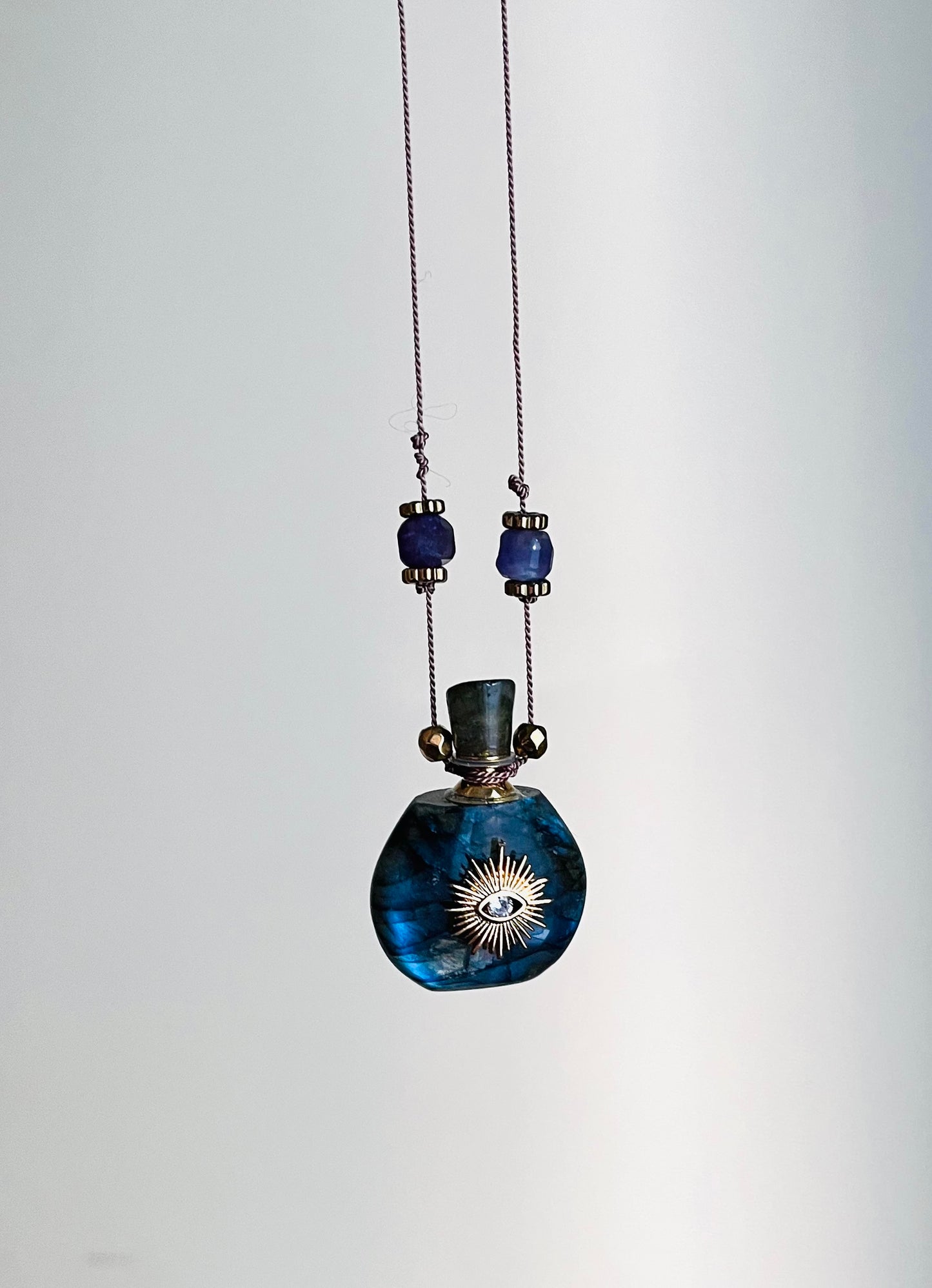 Collier fiole Labradorite