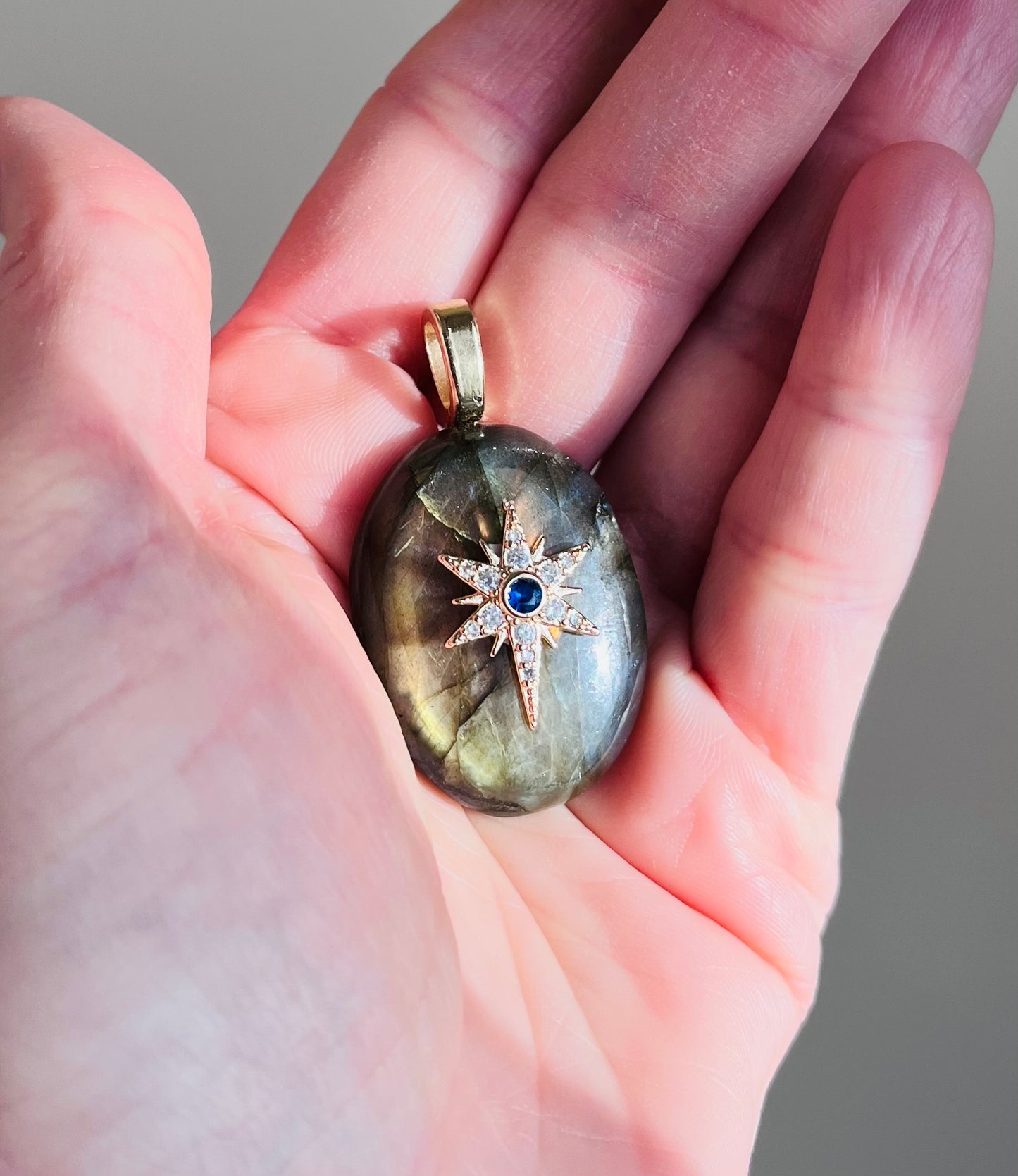 Pendentif talisman protecteur Labradorite