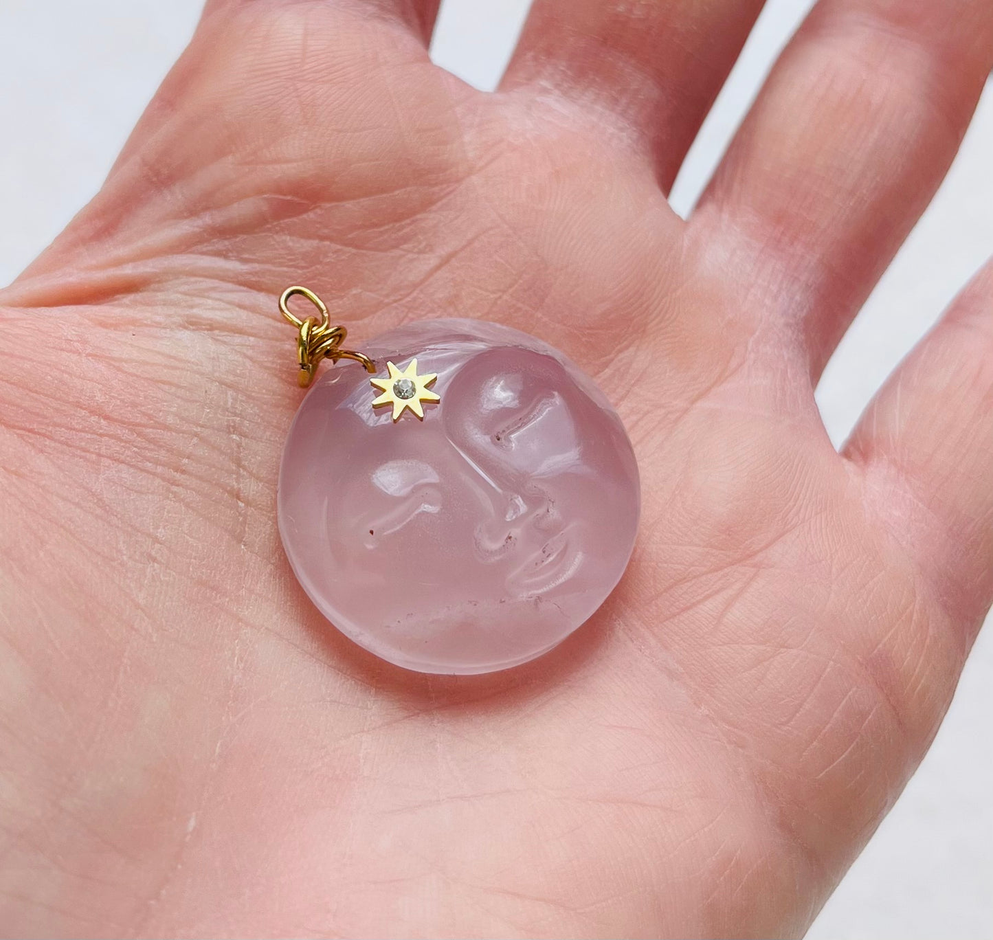 Pendentif grigri Quartz rose