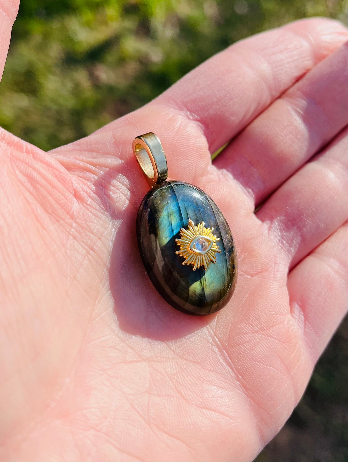 Pendentif Labradorite - Protection, Éloignement des énergies négatives