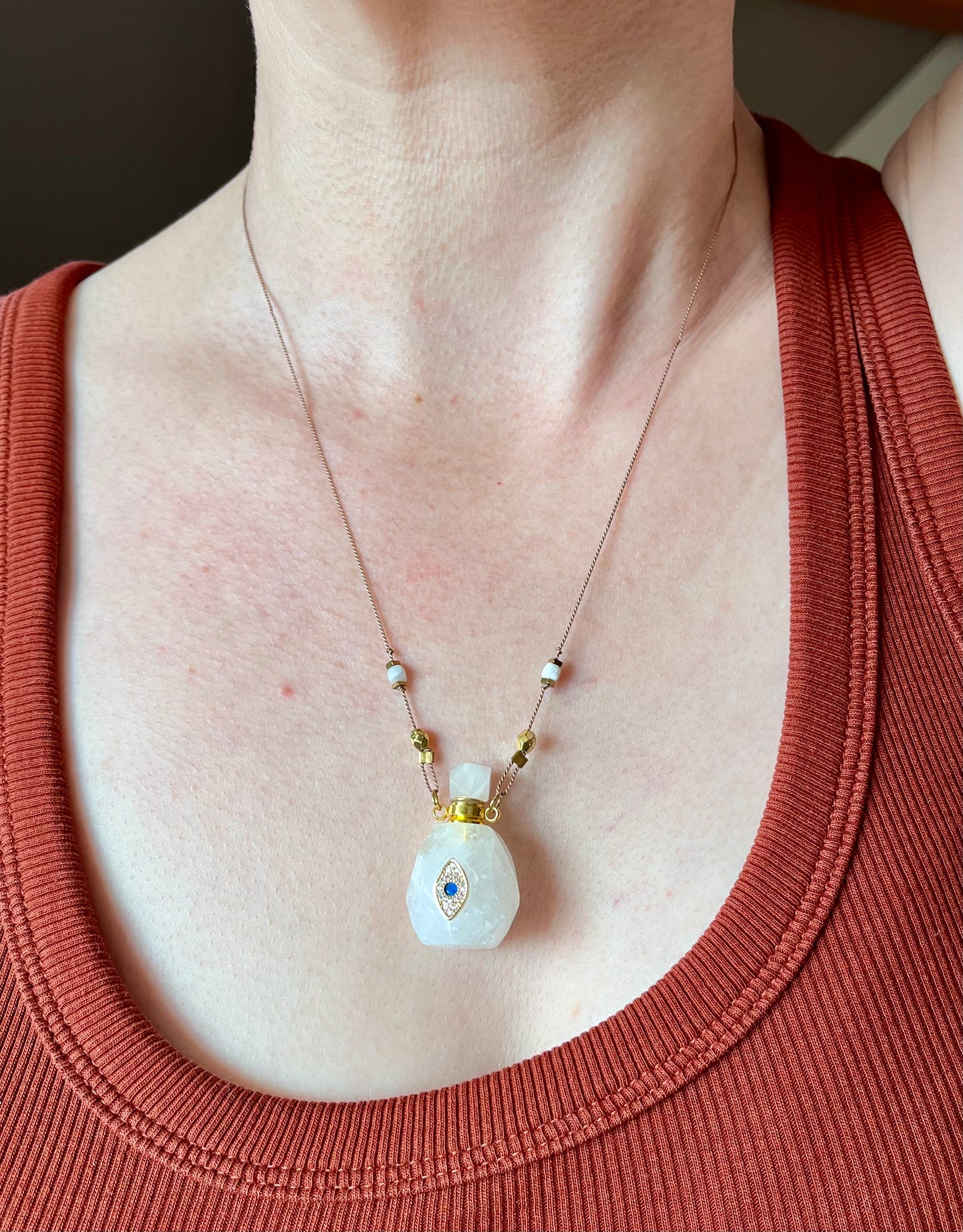 Collier fiole Quartz