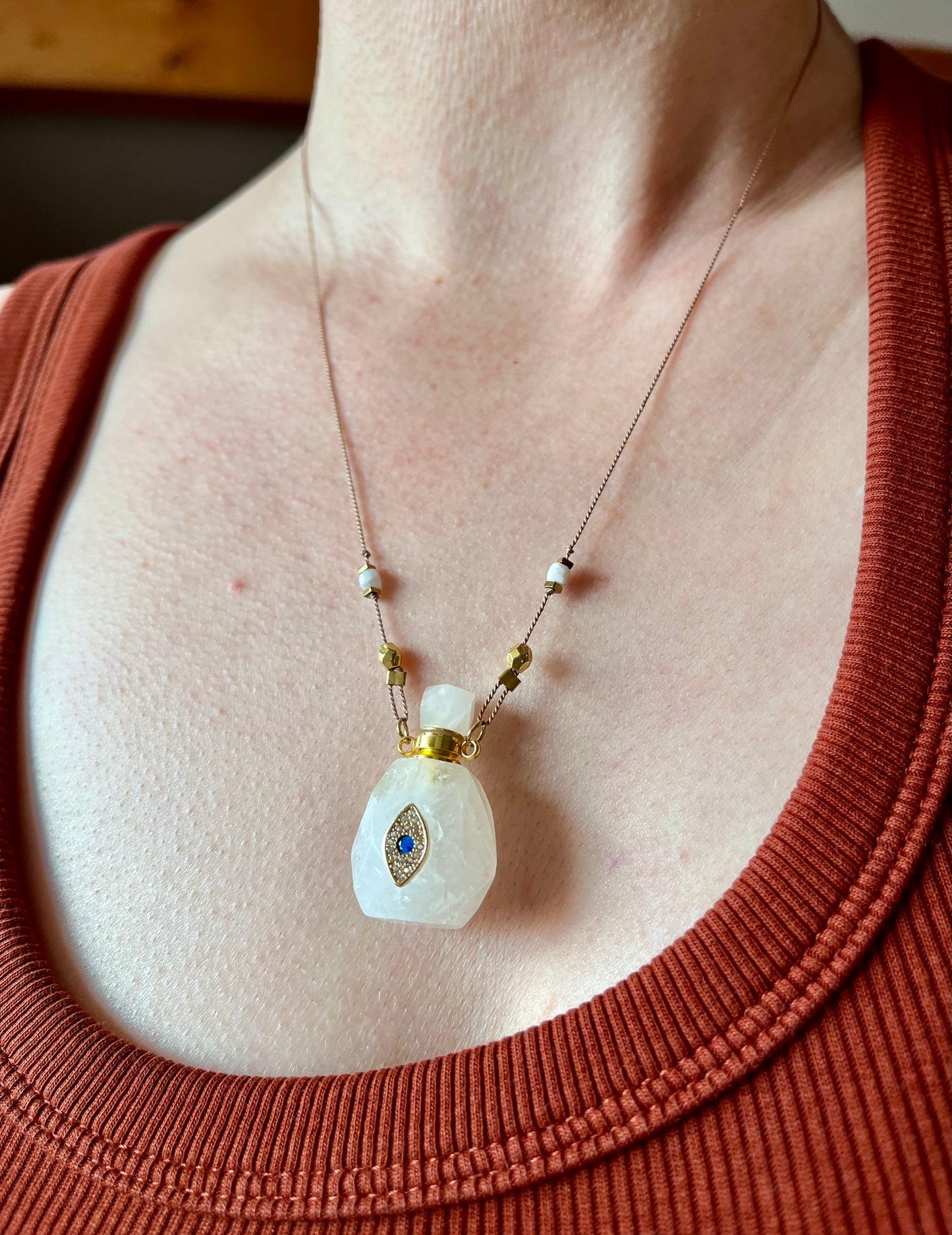 Collier fiole Quartz