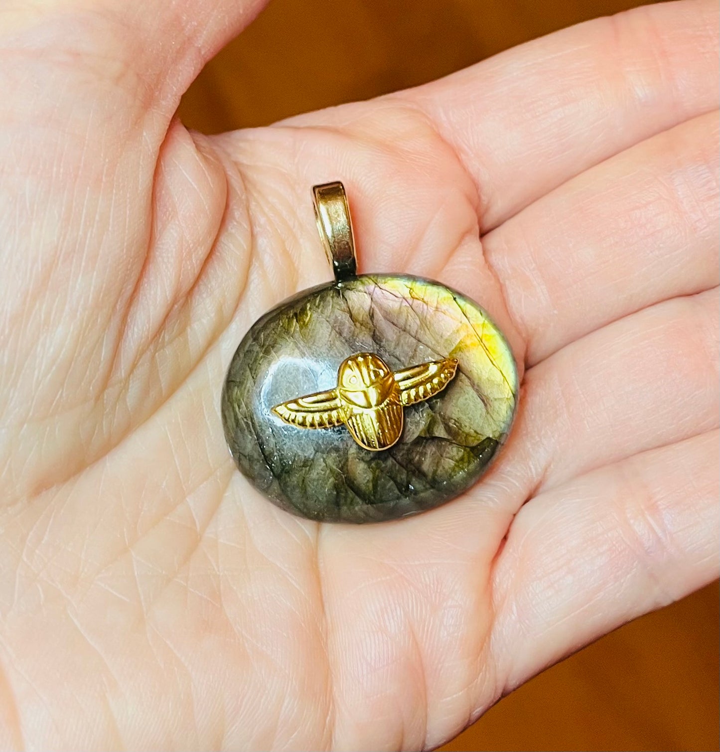 Pendentif talisman protecteur Labradorite