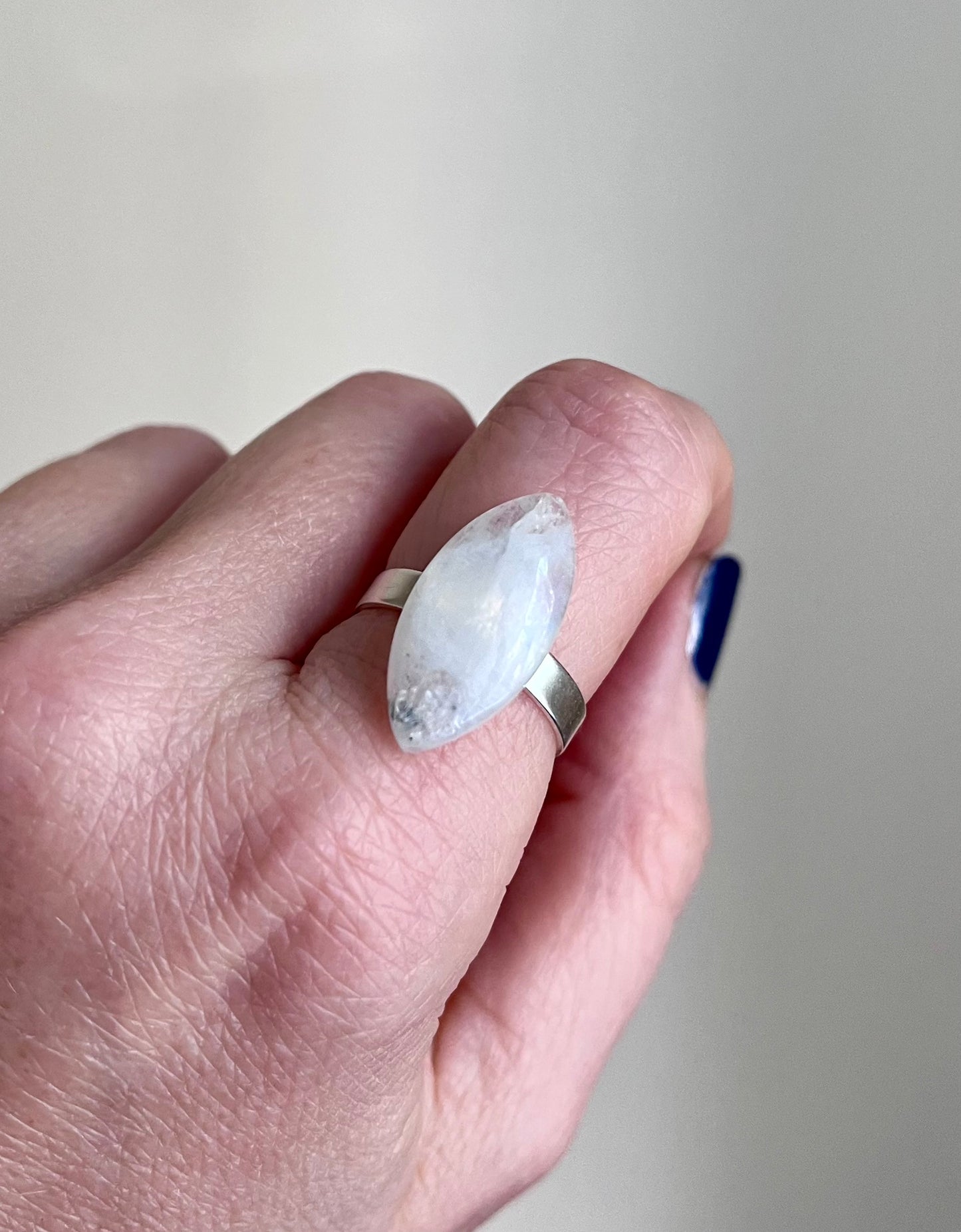 Bague argent 925 et Pierre de Lune