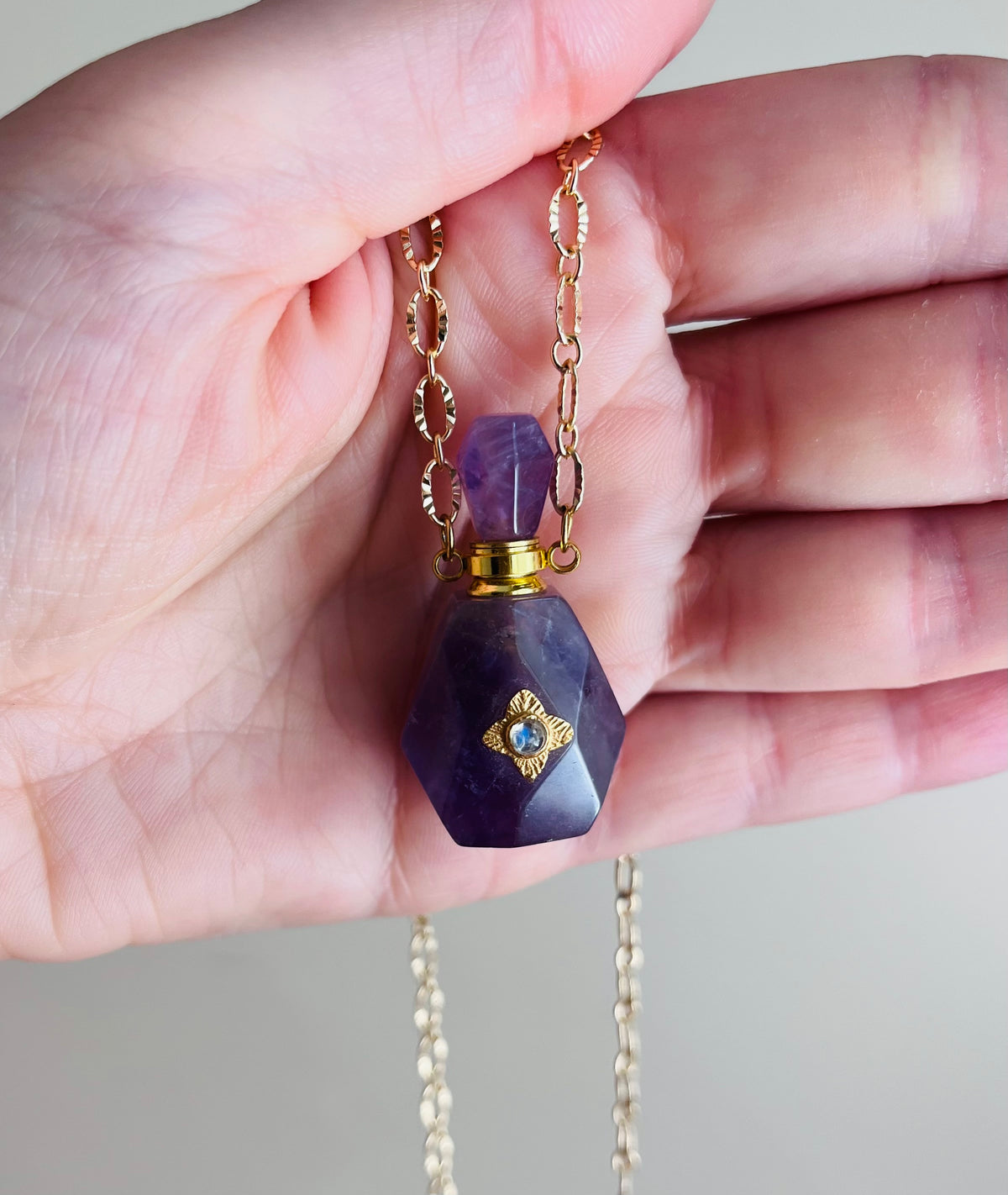 Collier fiole Améthyste