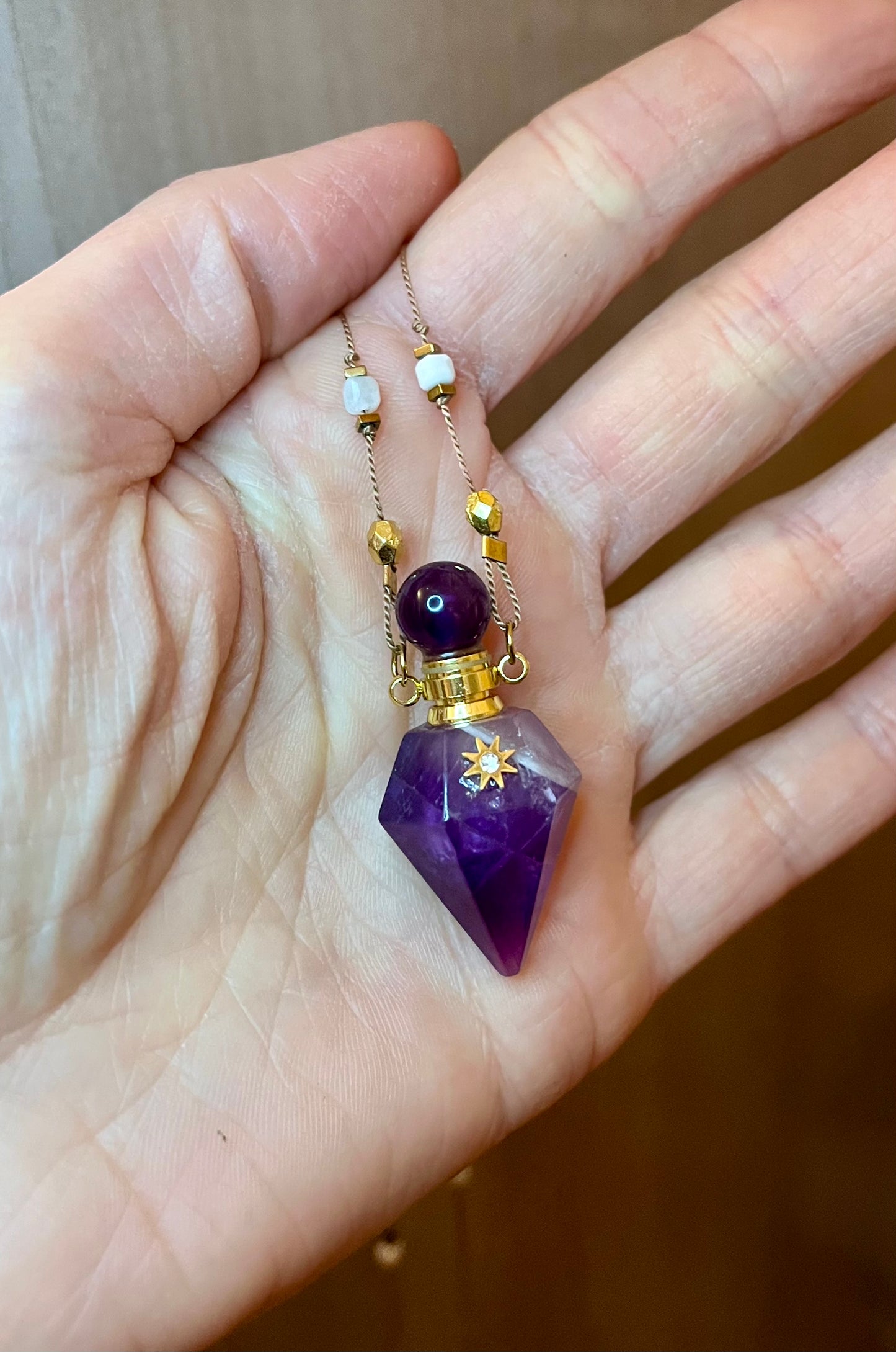 Collier fiole Améthyste