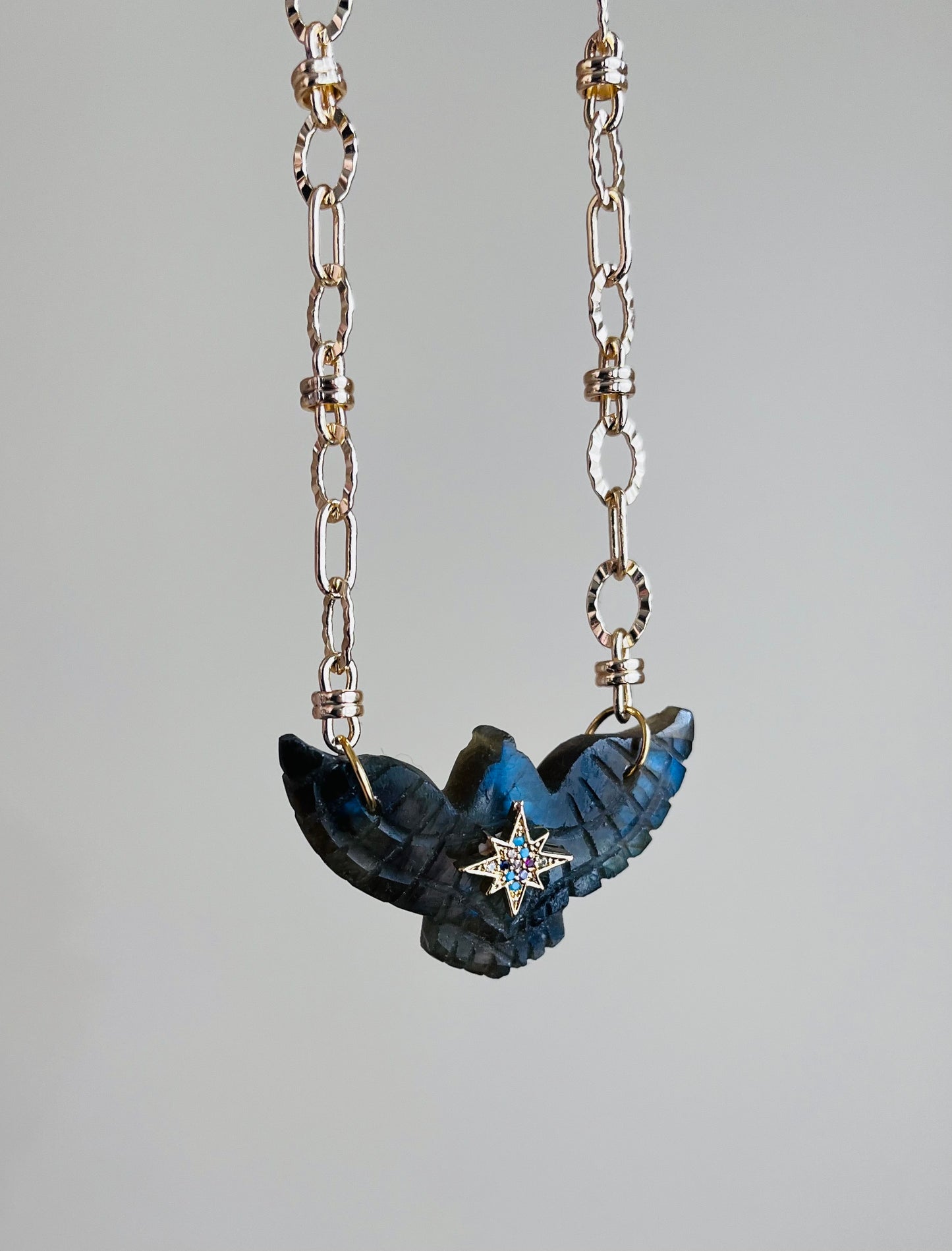 Collier phœnix protecteur Labradorite