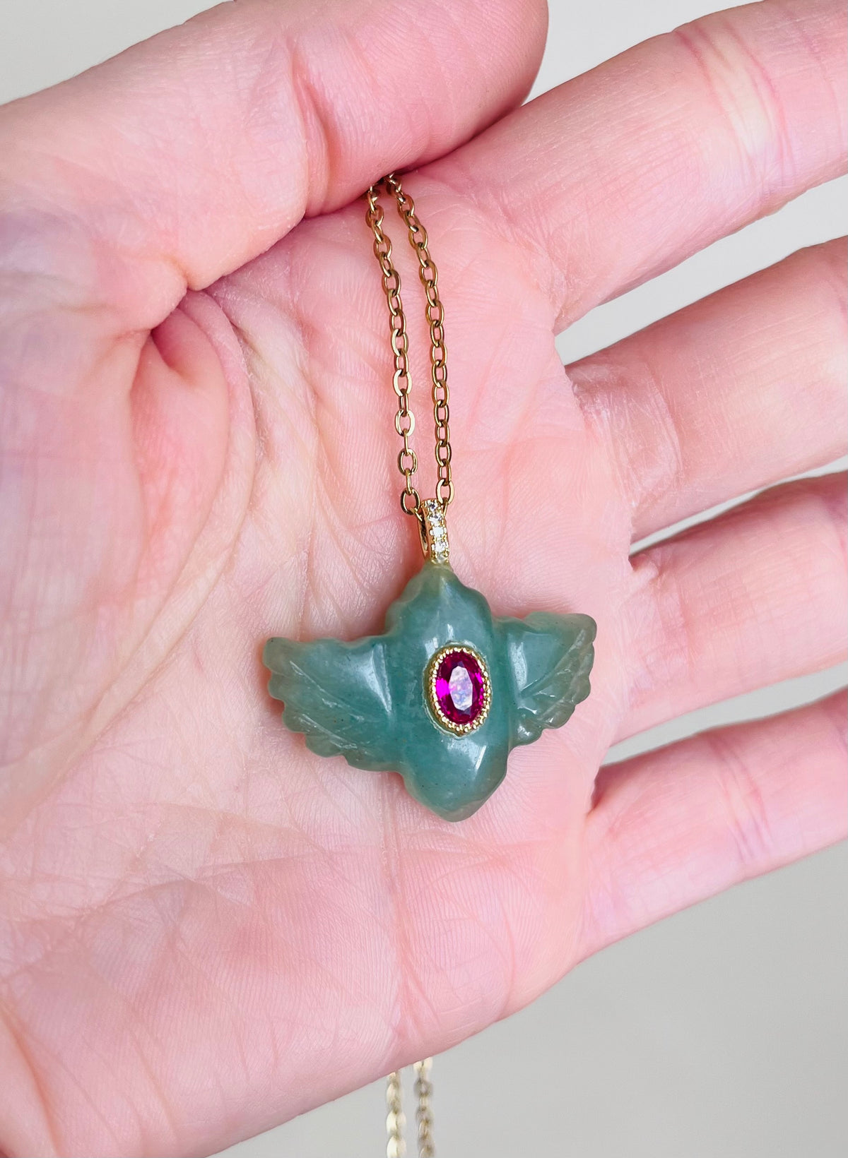 Sautoir talisman Aventurine