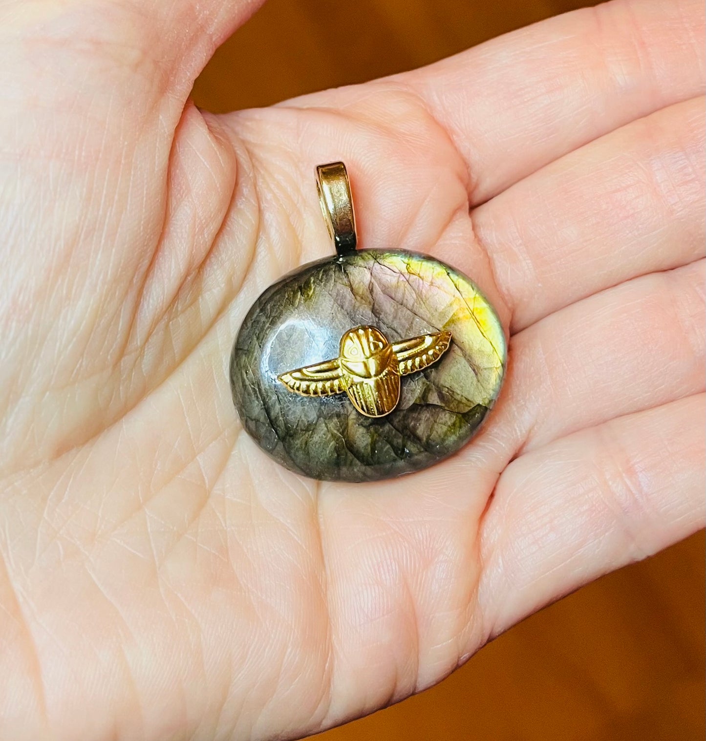 Pendentif talisman protecteur Labradorite