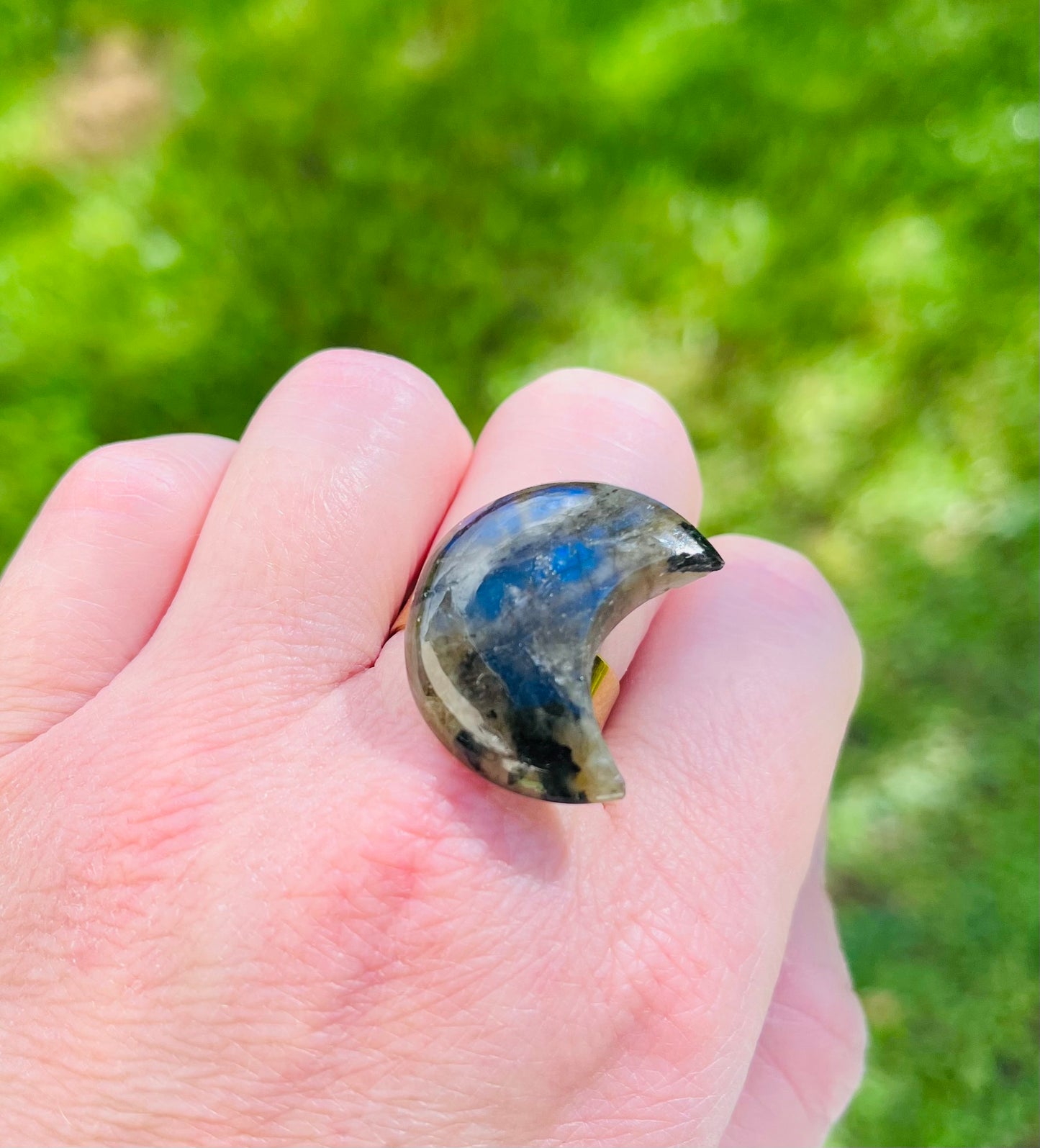 Bague Lune Labradorite