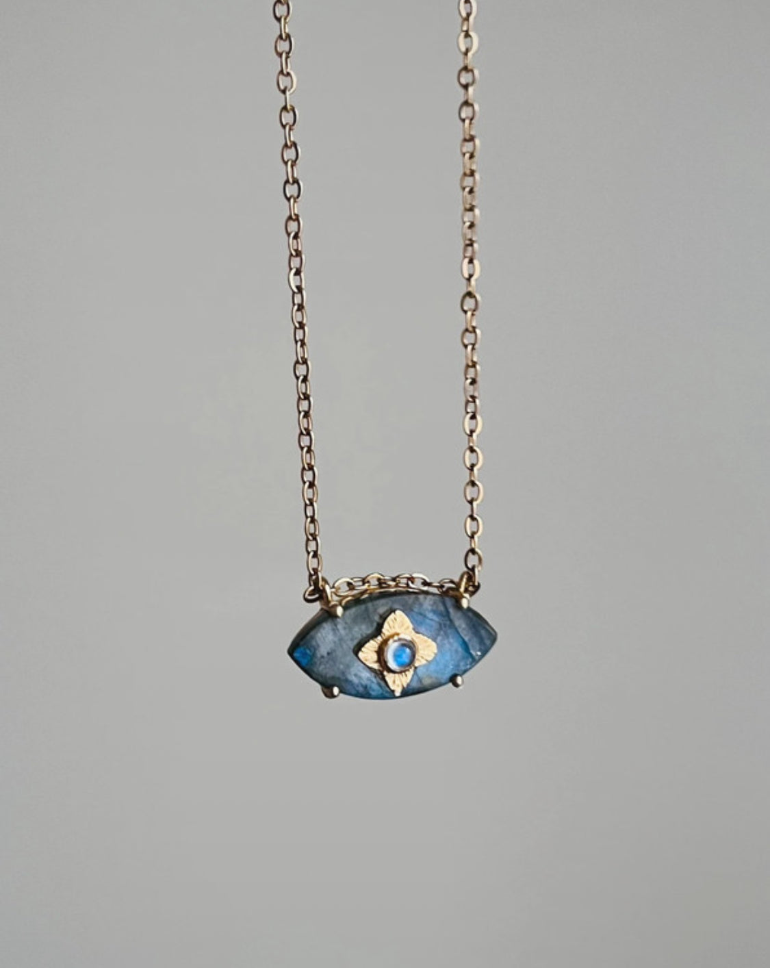 Collier talisman œil protecteur Labradorite