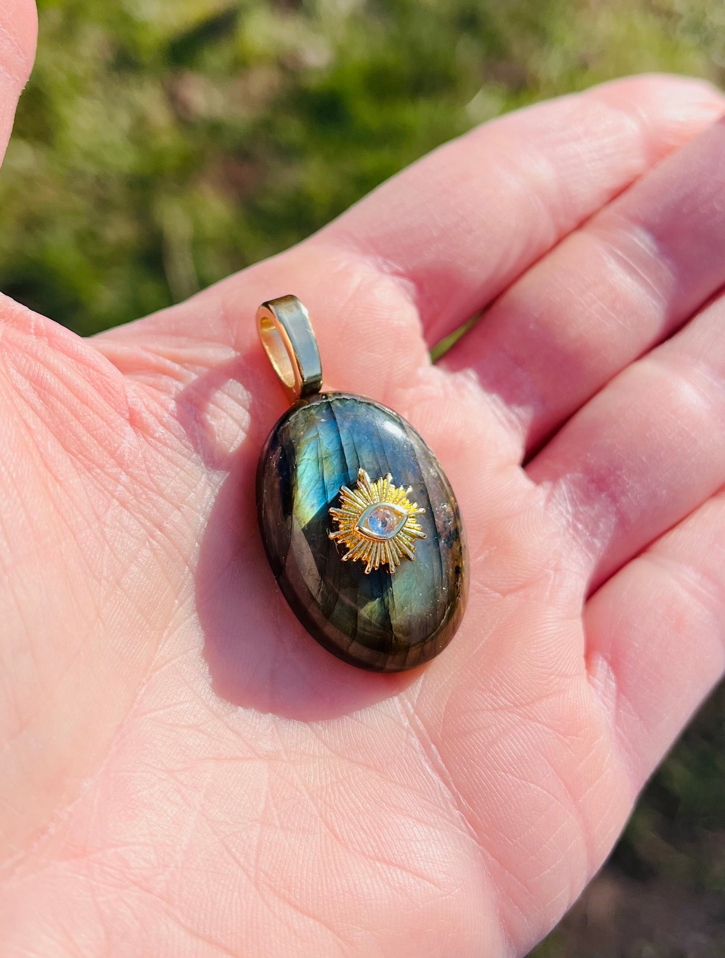 Pendentif Labradorite - Protection, Éloignement des énergies négatives