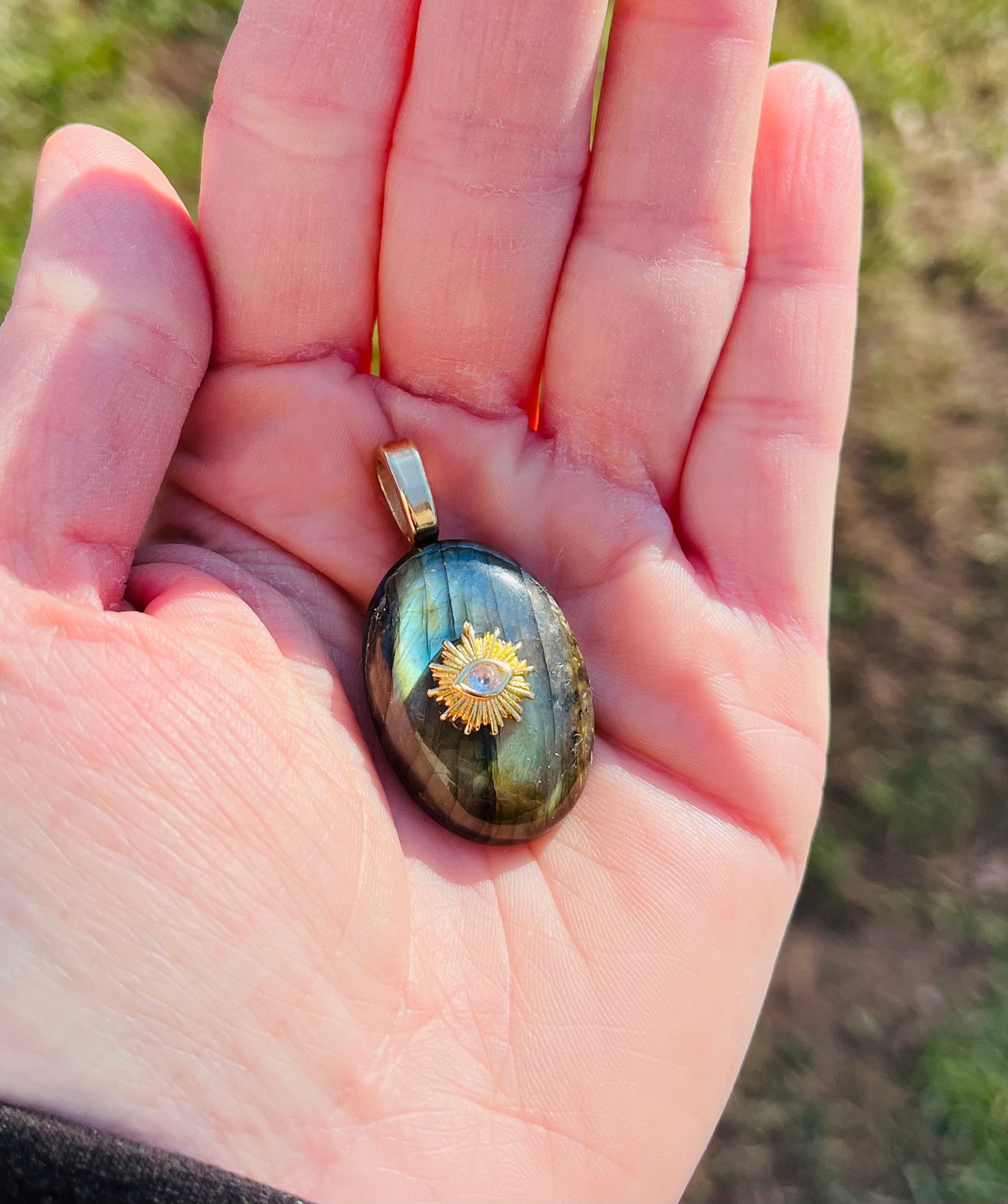 Pendentif Labradorite - Protection, Éloignement des énergies négatives