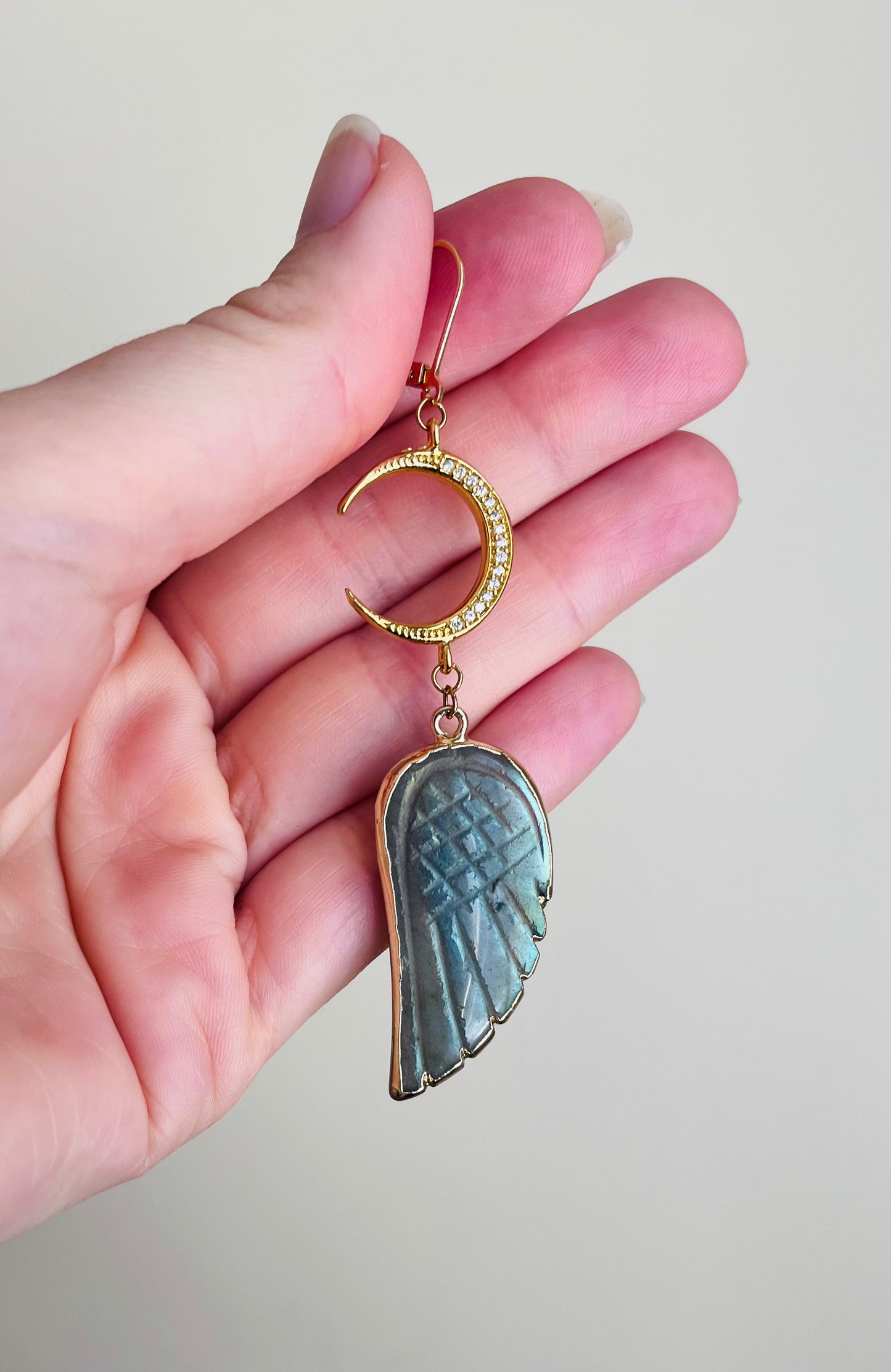 Mono boucle aile Labradorite